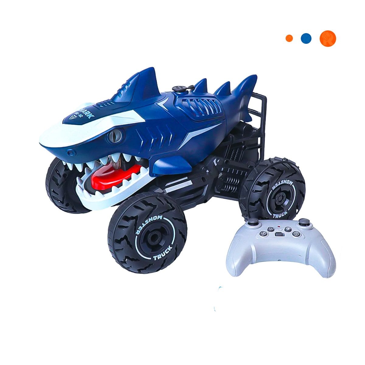PLATAFORMA ROBOT TIBURON CON CONTROL REMOTO PARA AVENTURAS DE JUEGO Y+REGALO STICKER - 3