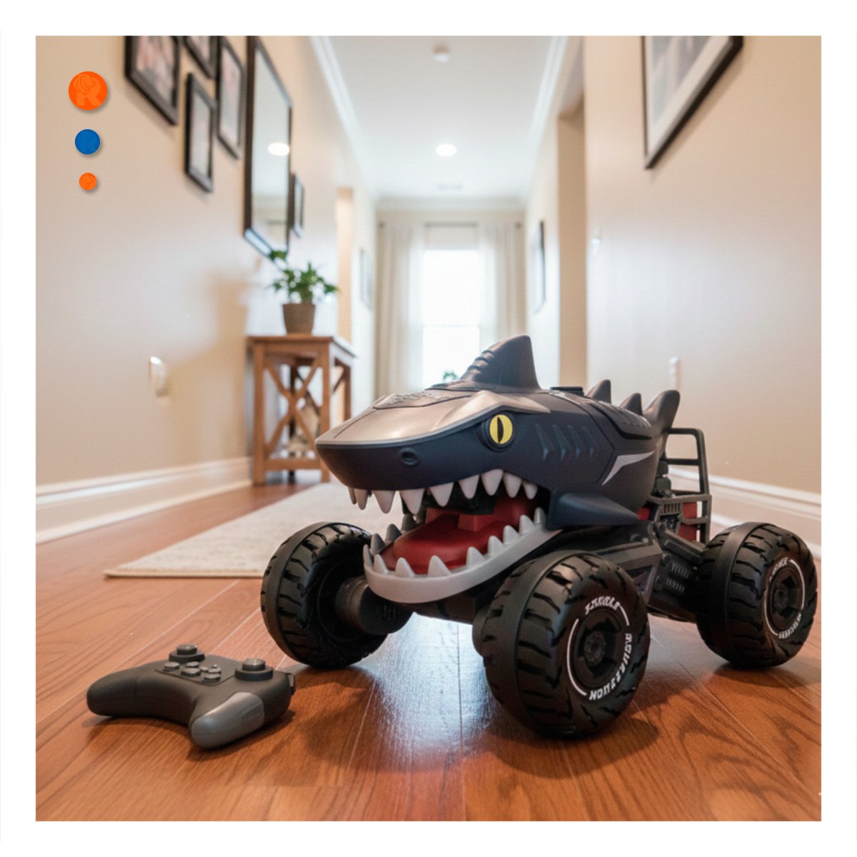 PLATAFORMA ROBOT TIBURON CON CONTROL REMOTO PARA AVENTURAS DE JUEGO Y+REGALO STICKER - 5