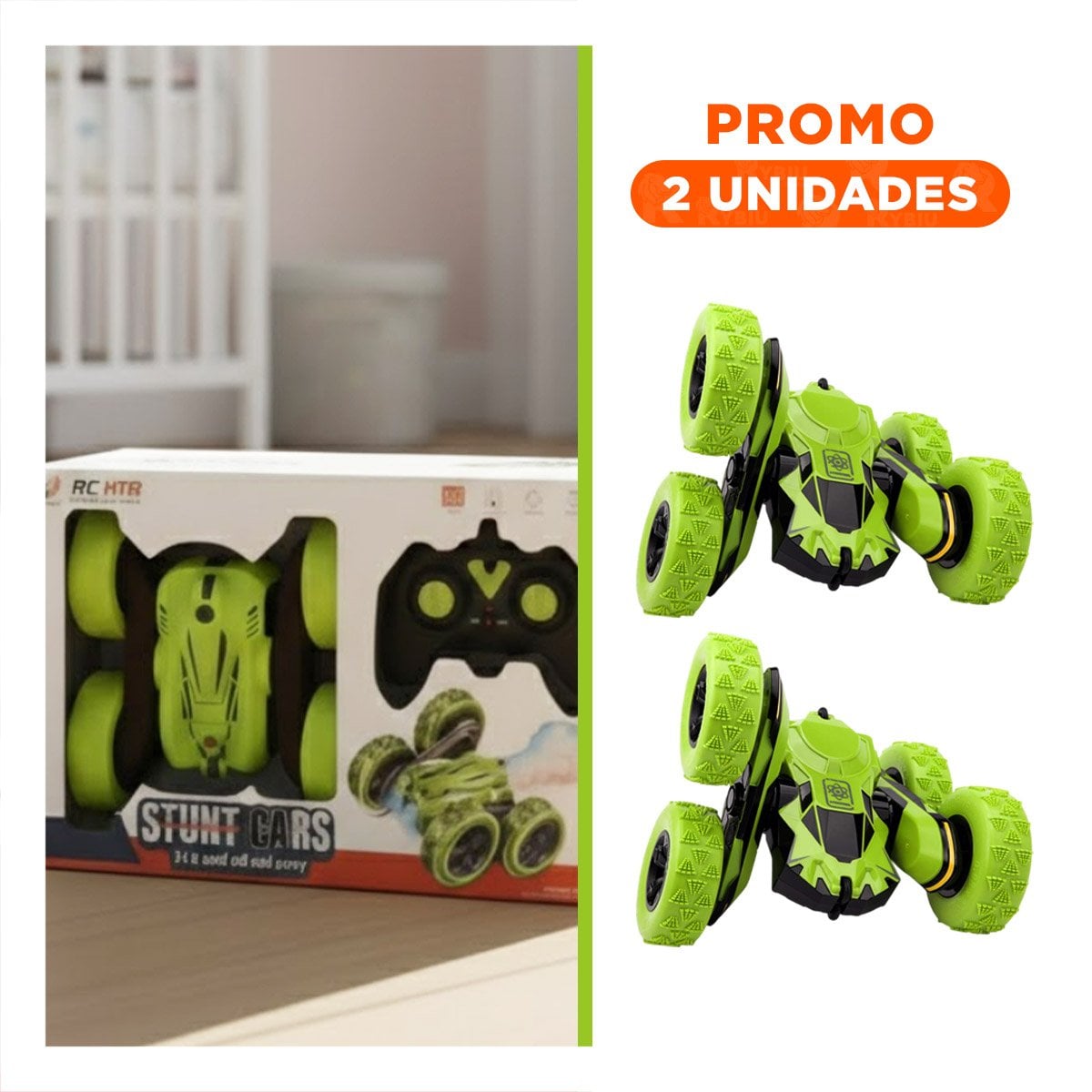 PACK2 COCHE INFANTIL CON CONTROL REMOTO PARA CASA Y PATIO - 1