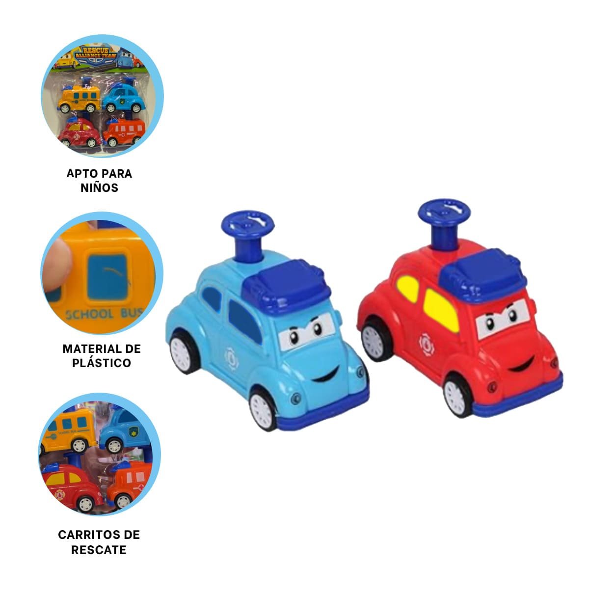 UNIDADES DE SERVICIO 4 PIEZAS MULTICOLOR PARA JUEGO INFANTIL DINAMICO - 3