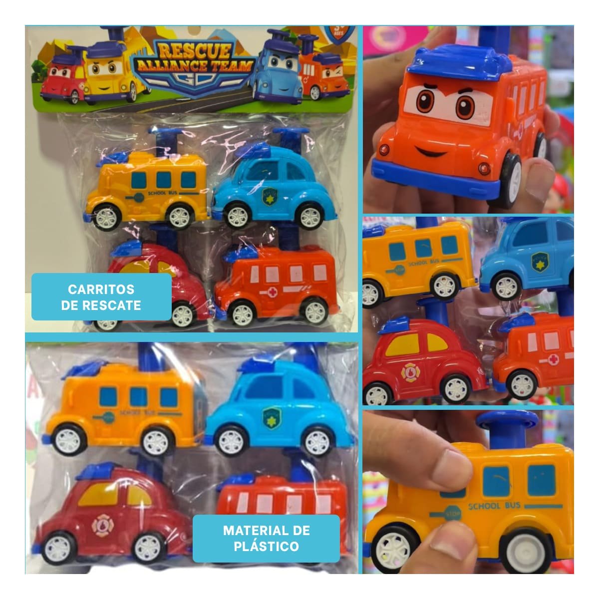 UNIDADES DE SERVICIO 4 PIEZAS MULTICOLOR PARA JUEGO INFANTIL DINAMICO - 5