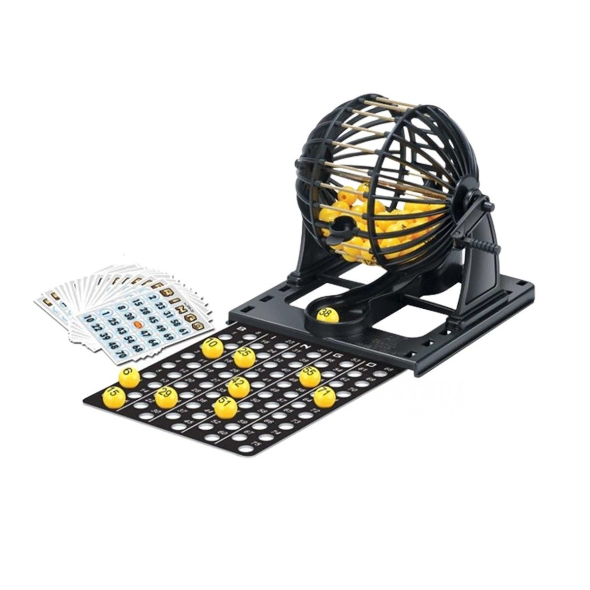 PACK4 KIT SOCIAL BINGO MEDIANO CON CENTRO DE METAL NEGRO PARA JUEGOS DE MESA Y+PAPEL REGALO - 3