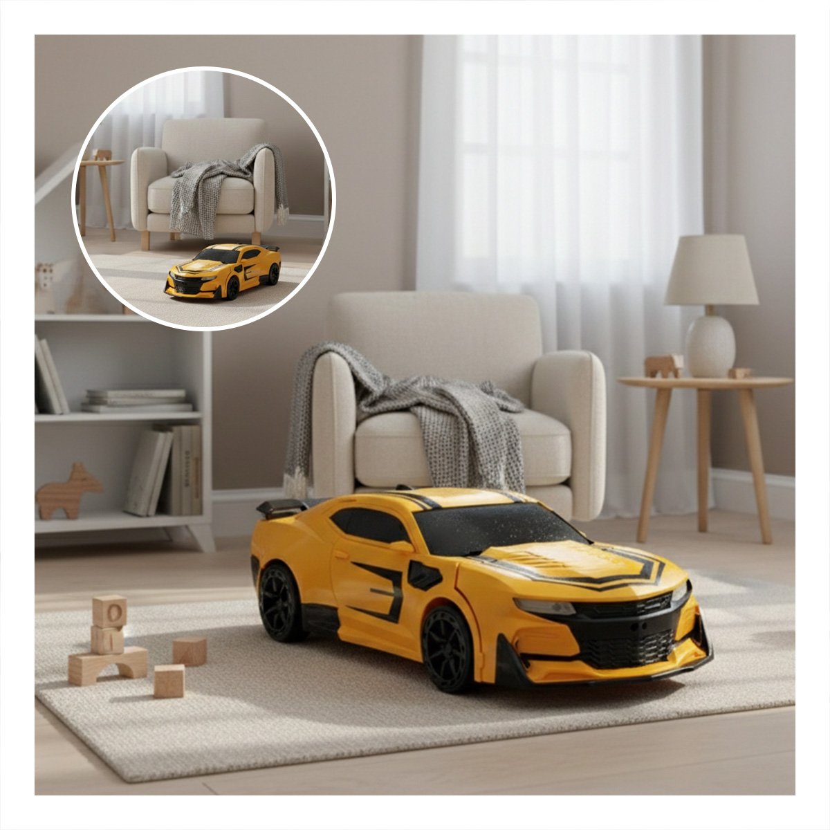 PRODUCTO CON CONTROL REMOTO AMARILLO Y NEGRO PARA USO INFANTIL SEGURO Y+REGALO STICKER - 5
