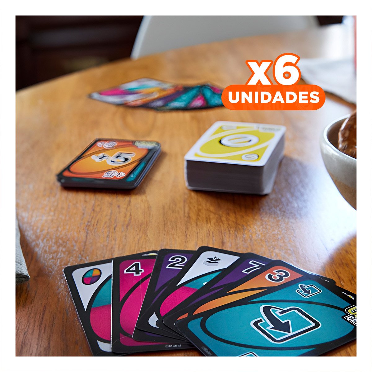PACK6 ESTRATEGIA CON CARTAS REVERSIBLES PARA MESA FAMILIAR COMPACTO PORTATIL Y+REGALO STICKER - 1