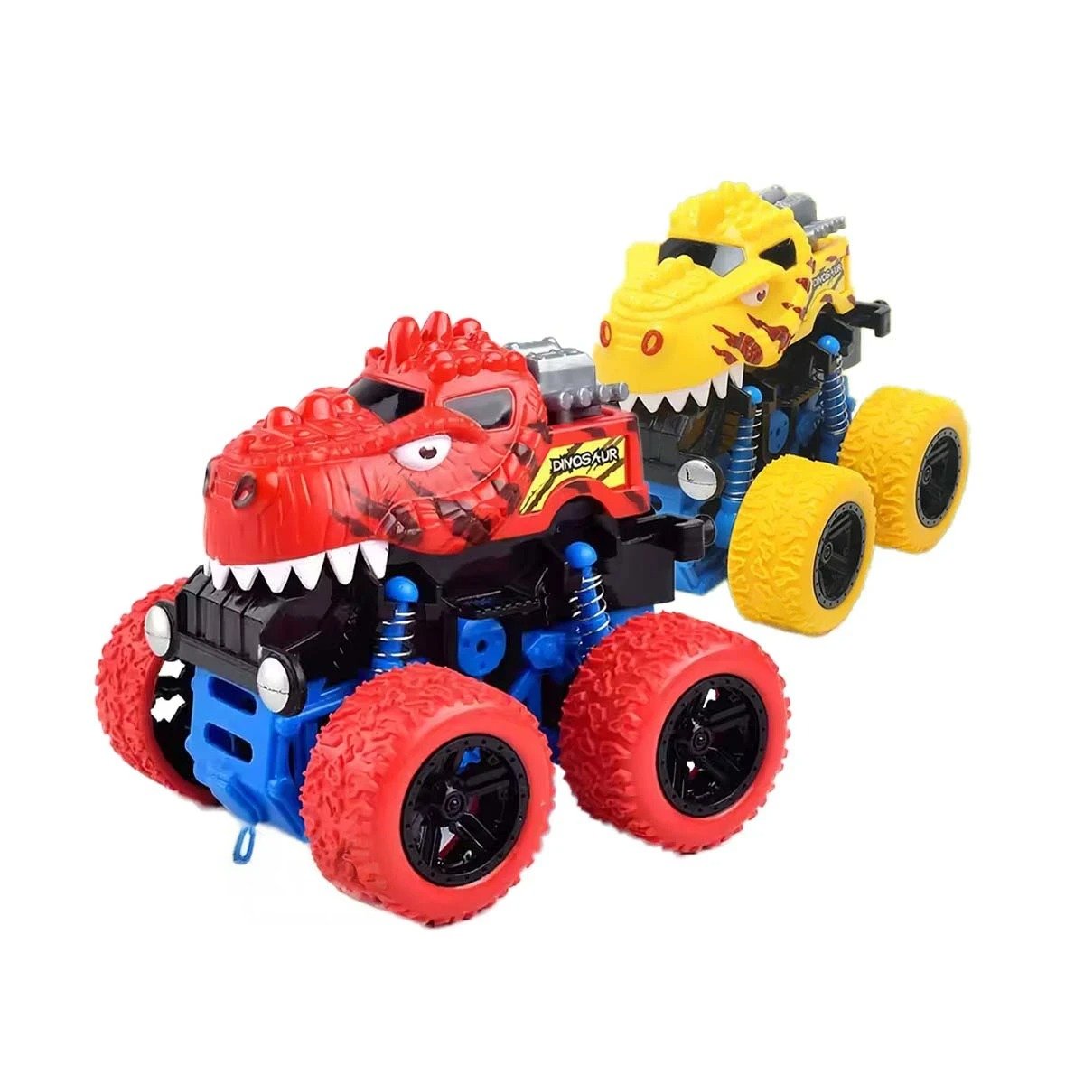 PACK4 AUTO DE ACCION MONSTER TRUCK EN CAJA RESISTENTE PARA DIVERSION EN CASA Y+REGALO STICKER - 4