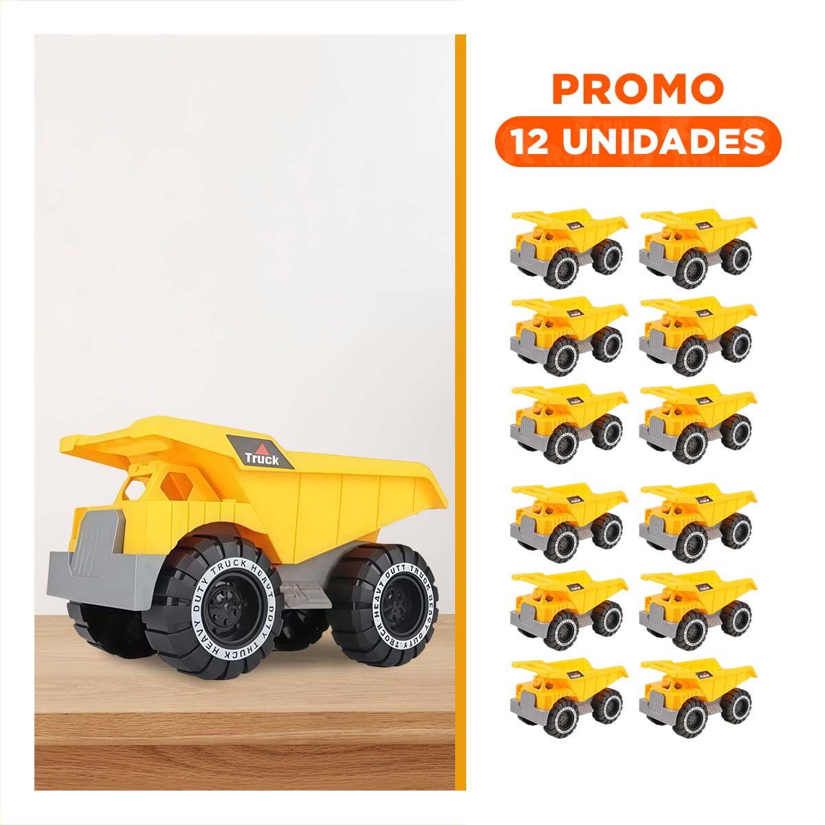 PACK12 ELEMENTO LUDICO DE CONSTRUCCION EN BOLSA CON CARRO PARA CASA Y+REGALO STICKER - 1