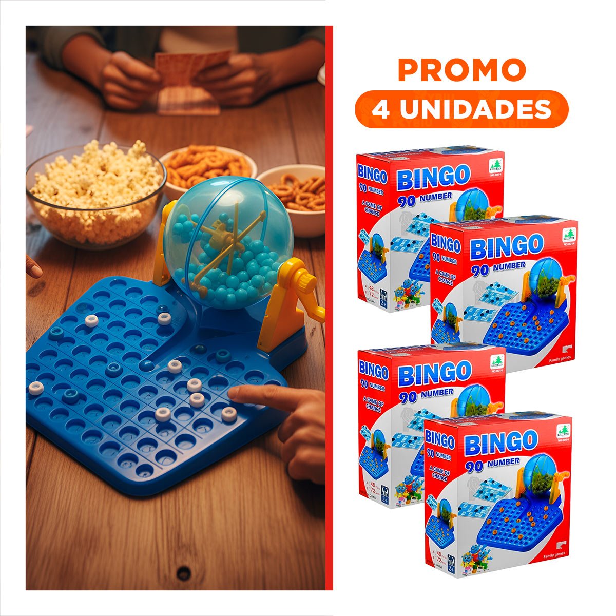 PACK4 SET DE MESA CON 90 NUMEROS Y 48 CARTAS COLOR CELESTE PARA CASA Y+REGALO STICKER - 1