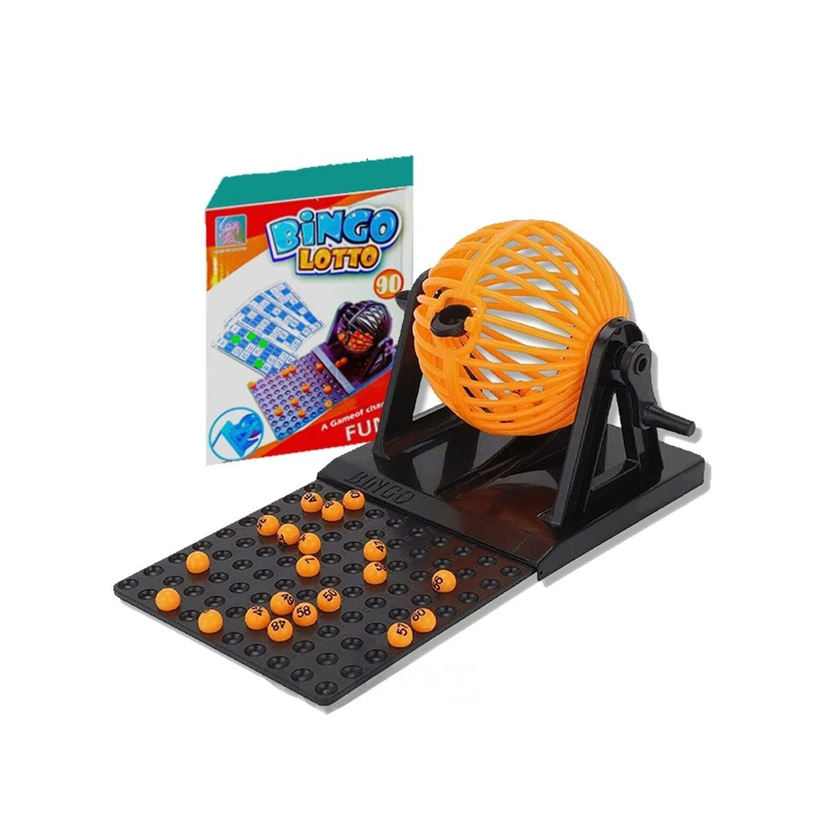 PACK4 TABLERO LOTTO MEDIANO CON EMPAQUE ROJO NEGRO PARA ACTIVIDAD SOCIAL Y+PAPEL REGALO - 3