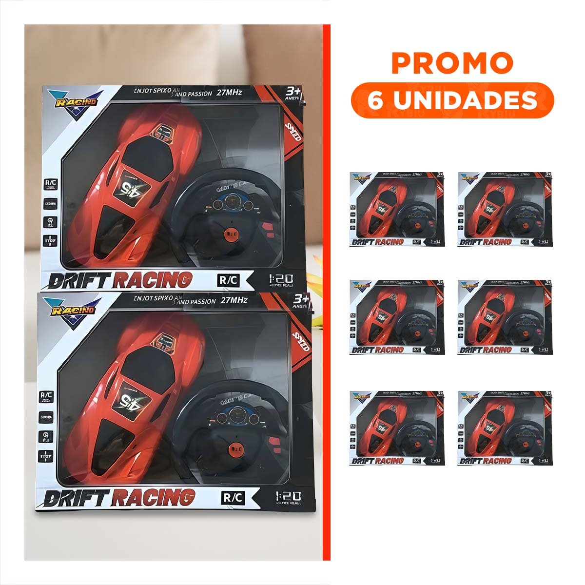 PACK6 ESTILO CONTROL REMOTO ROJO PARA HOGAR CON DISENO ACTUAL Y ALTA CALIDAD - 1