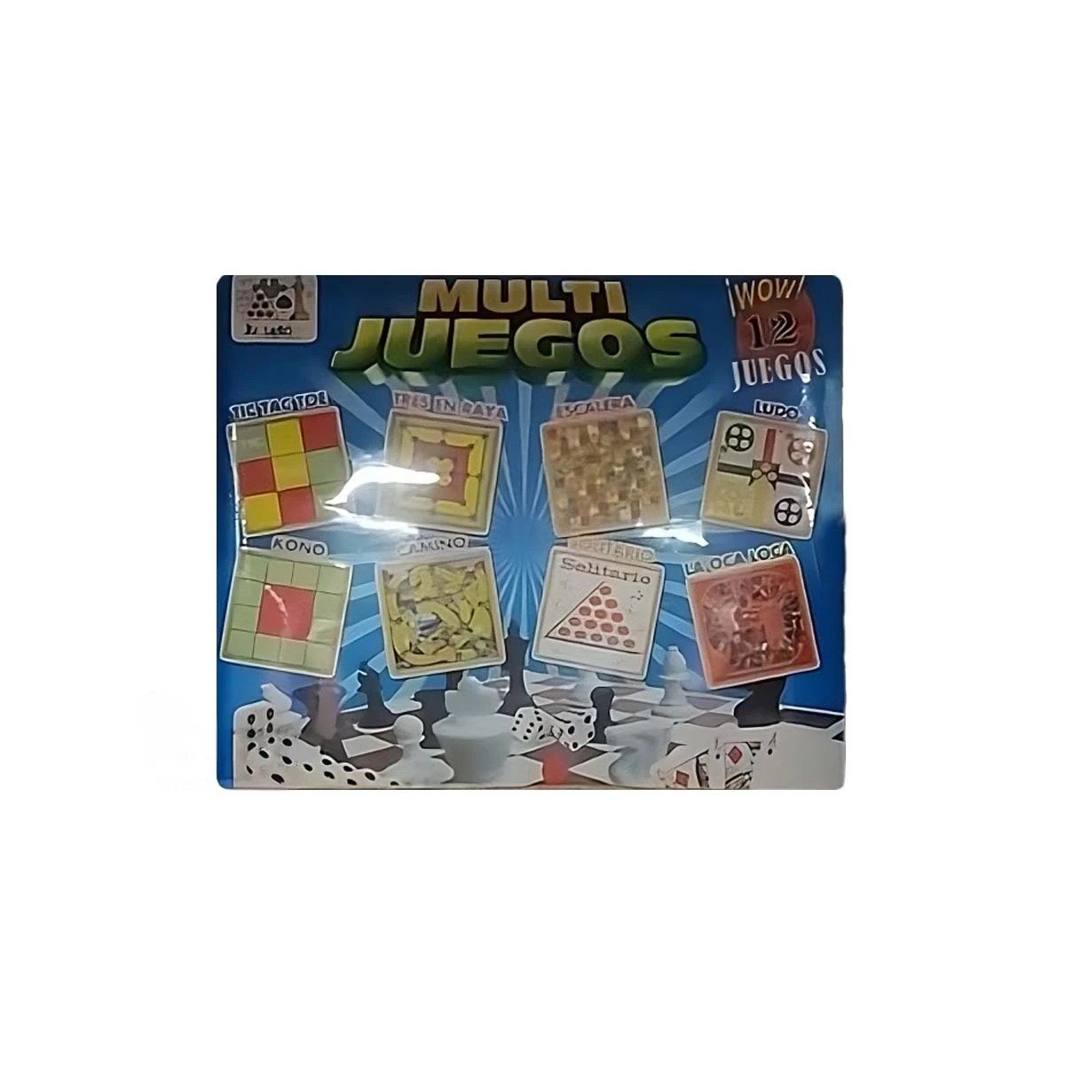 PACK2 TABLERO DE MESA MULTI JUEGOS 12 JUEGOS CLASICOS PARA JUEGOS EN CASA Y+REGALO STICKER - 2
