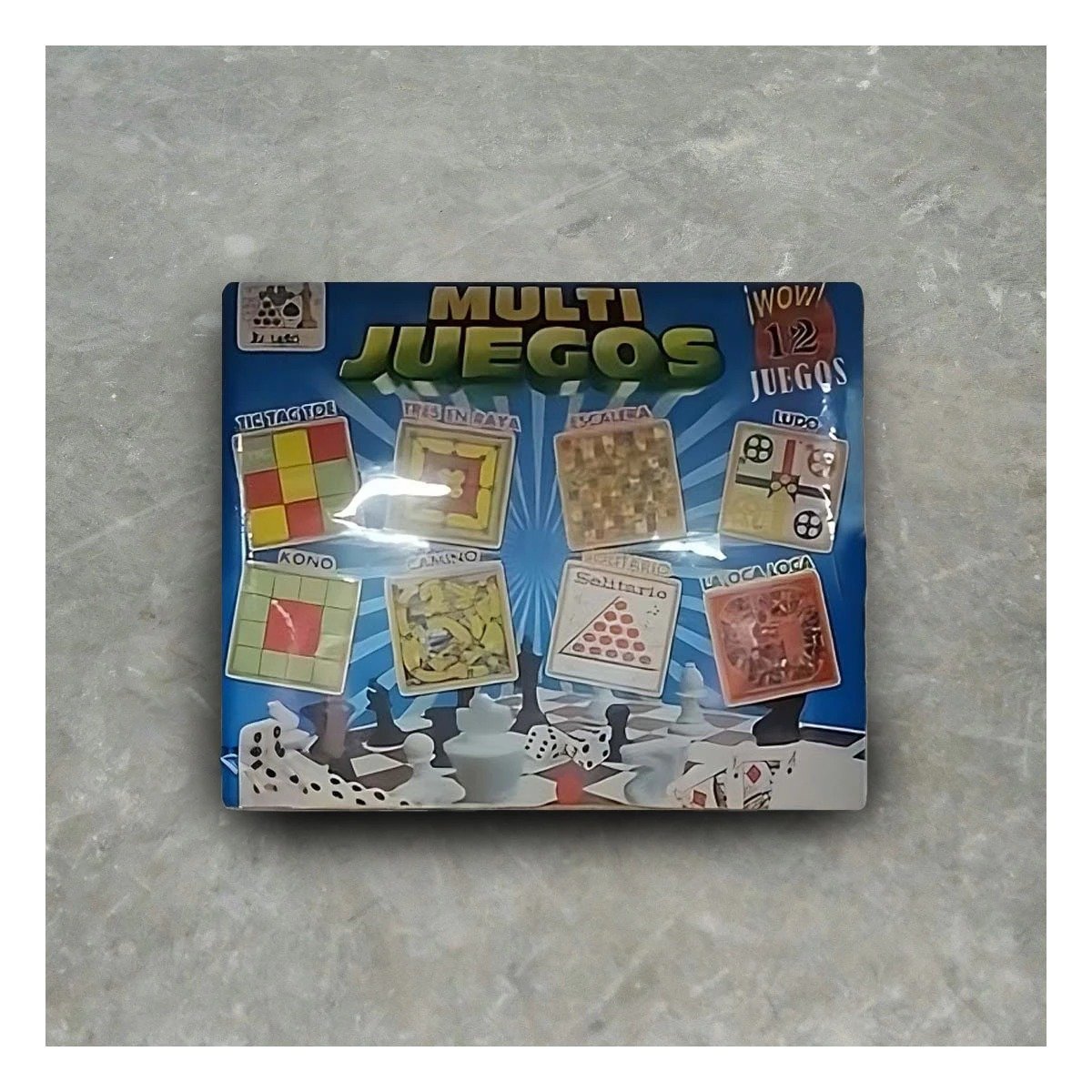 PACK2 TABLERO DE MESA MULTI JUEGOS 12 JUEGOS CLASICOS PARA JUEGOS EN CASA Y+REGALO STICKER - 3