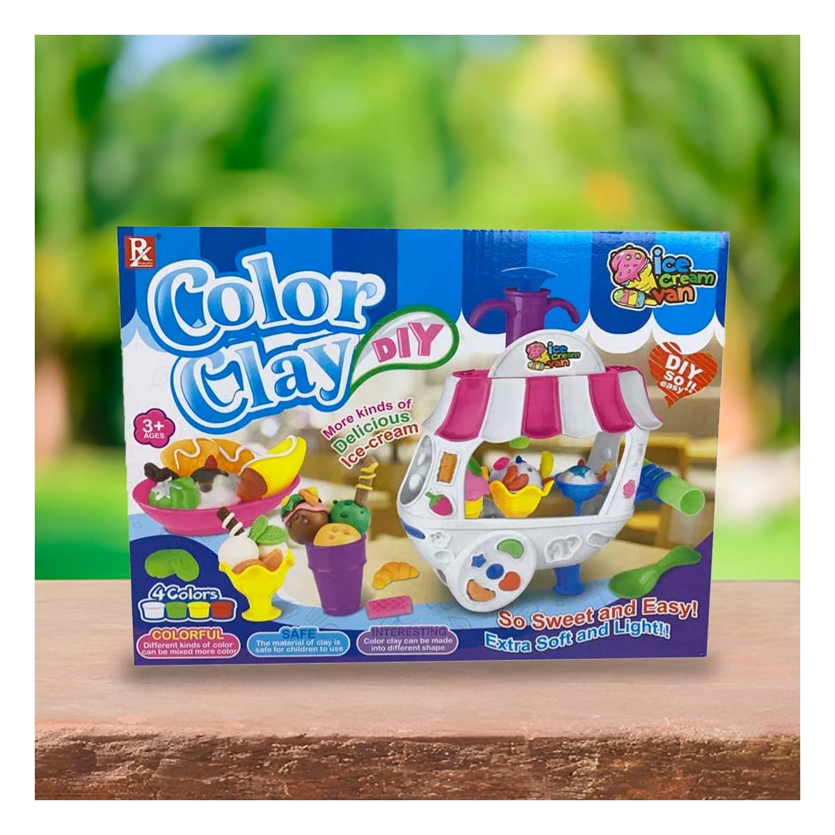PACK6 JUEGO CREATIVO DE HELADOS CON MASA MOLDEABLE PARA DIVERSION EN CASA - 2