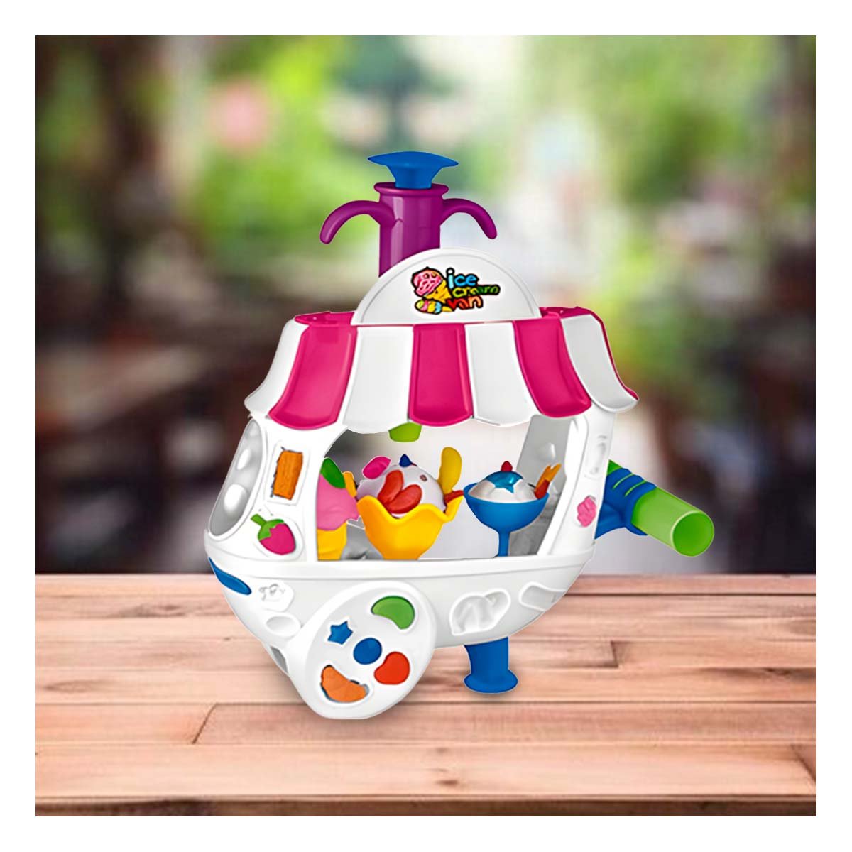 PACK6 JUEGO CREATIVO DE HELADOS CON MASA MOLDEABLE PARA DIVERSION EN CASA - 5