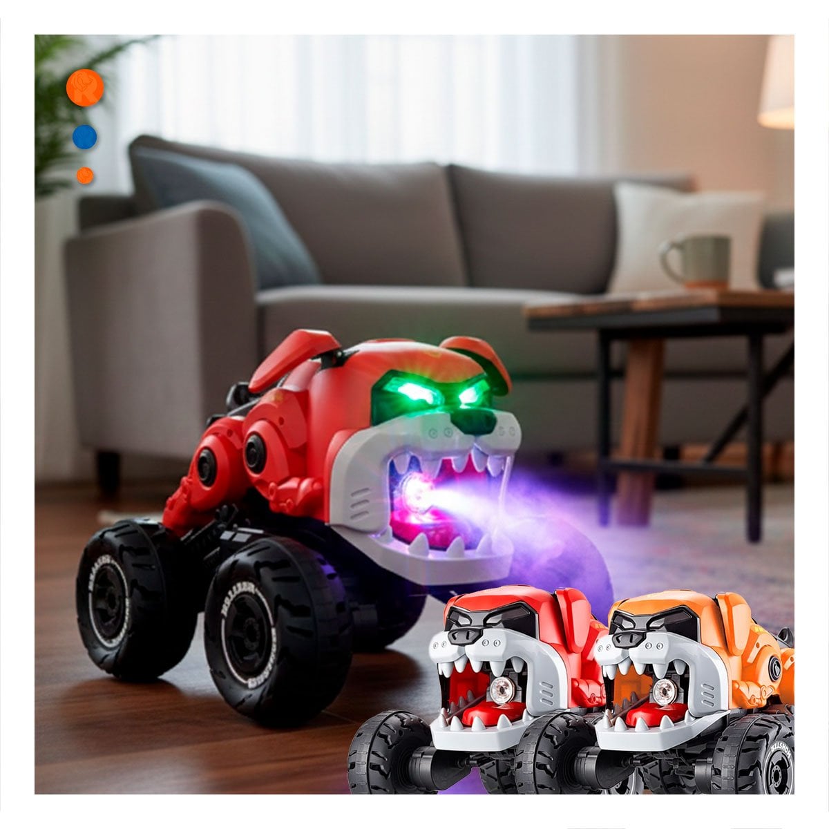 VEHICULO ROBOT PERRO CON CONTROL REMOTO PARA ACTIVIDADES RECREATIVAS EN HOGAR Y+PAPEL REGALO - 3