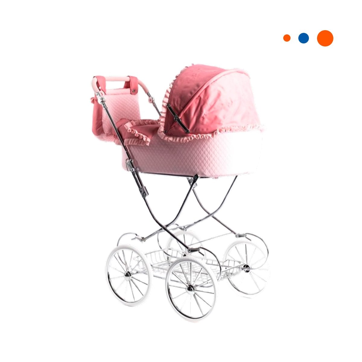 PASEADOR DE MUNECA ESTILO CLASICO ESPANOL ROSADO 78X41.5X95CM NINAS Y+REGALO STICKER - 3
