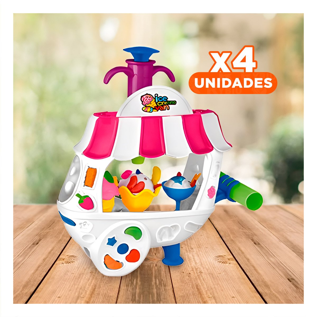 PACK4 CENTRO DE JUEGO CON ACCESORIOS Y MASA MOLDEABLE PARA ACTIVIDADES CREATIVAS - 1