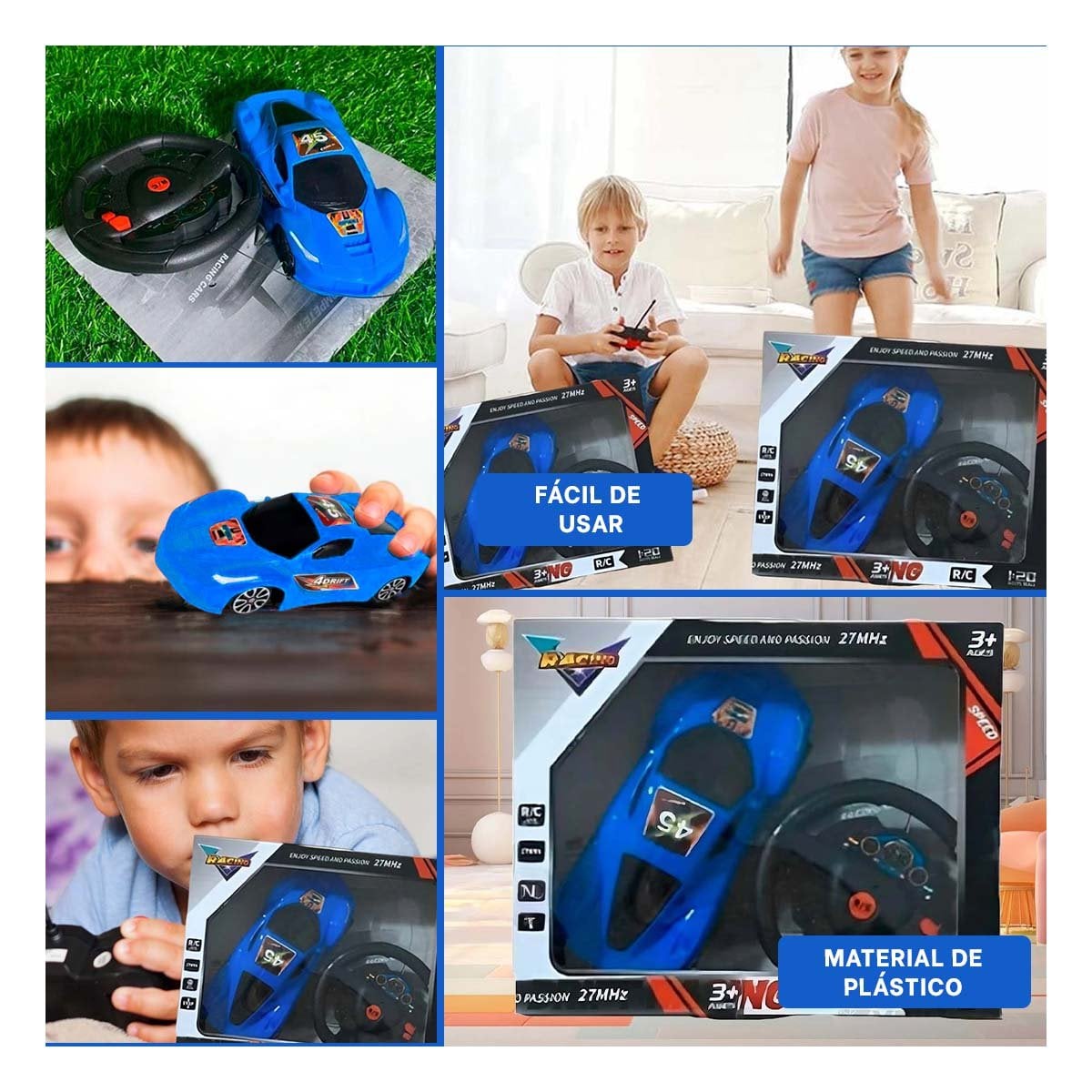 PACK12 VERSION MOVIL REMOTO AZUL ESTILO LLAMATIVO PARA HOGAR CON RESPUESTA Y+PAPEL REGALO - 2