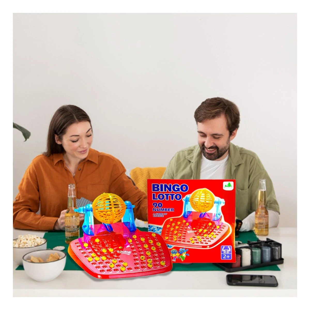 PACK2 ENTRETENIMIENTO SOCIAL BINGO FAMILIAR CON 48 CARTAS - 5
