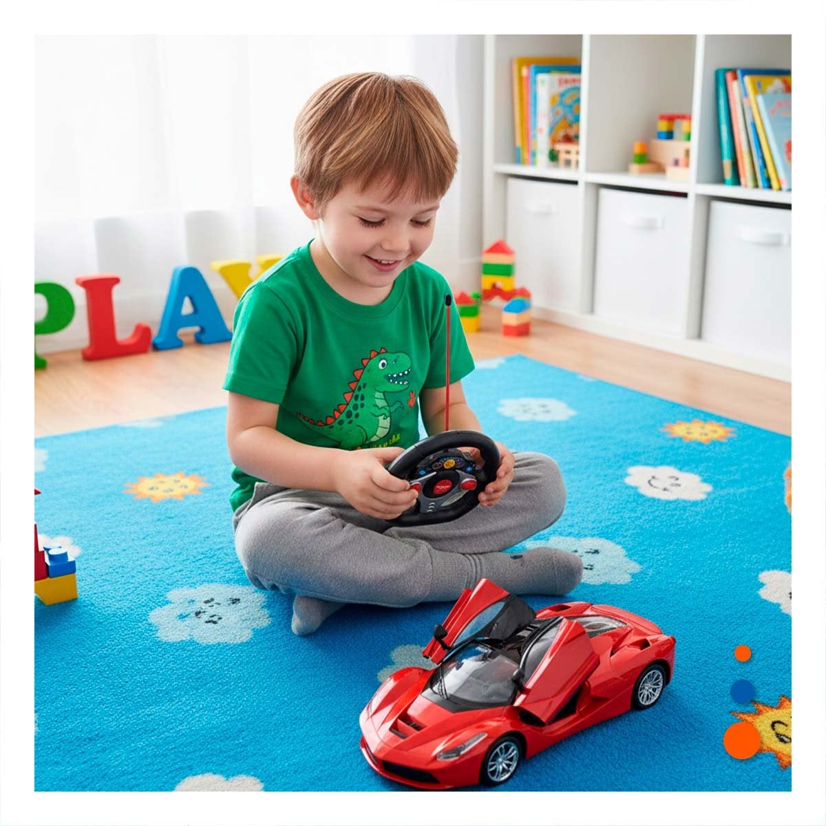 LINEA DEPORTIVA A CONTROL REMOTO ROJO PARA JUEGOS DE CASA Y DIVERSION CONTINUA Y+LIGAS REGALO - 1