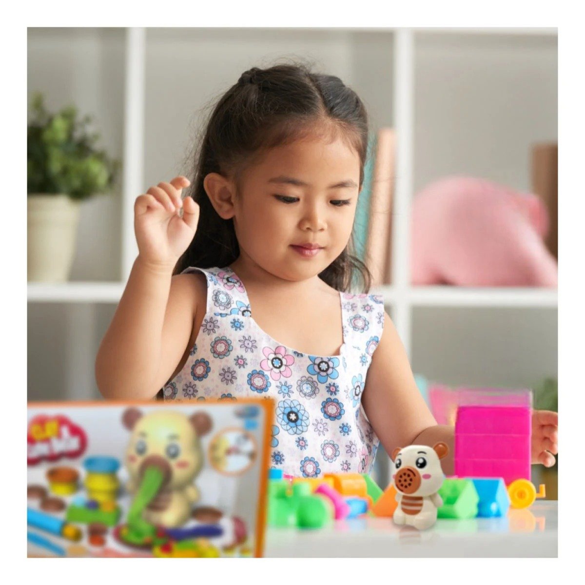PACK4 MATERIAL DE PLASTILINA CON ACCESORIOS OSO PARA JUEGO INFANTIL HOGAR PERU Y+PAPEL REGALO - 2