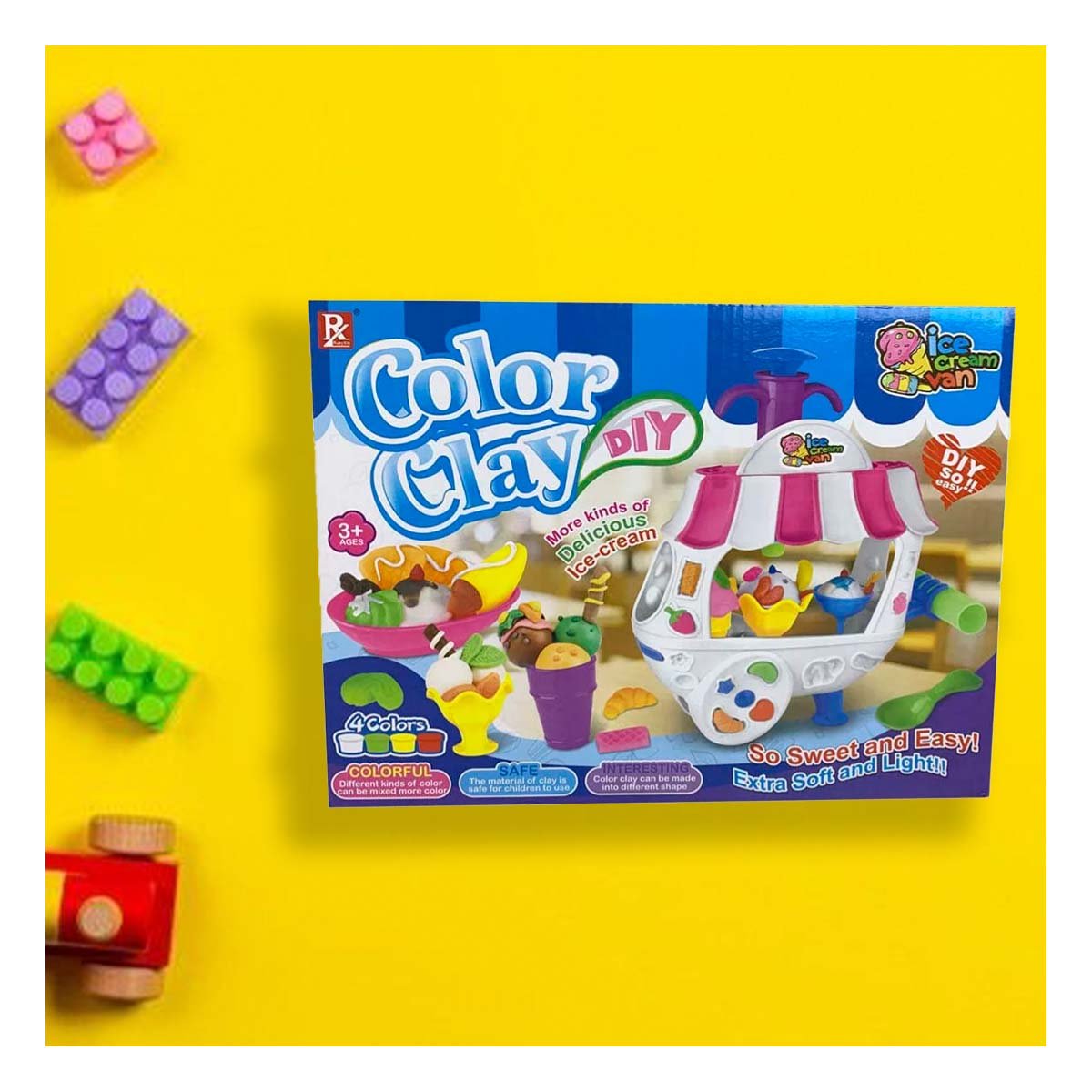 ESTACION RECREATIVA INFANTIL CON MASA MOLDEABLE PARA DIVERSION EN CASA Y+LIGAS REGALO - 2