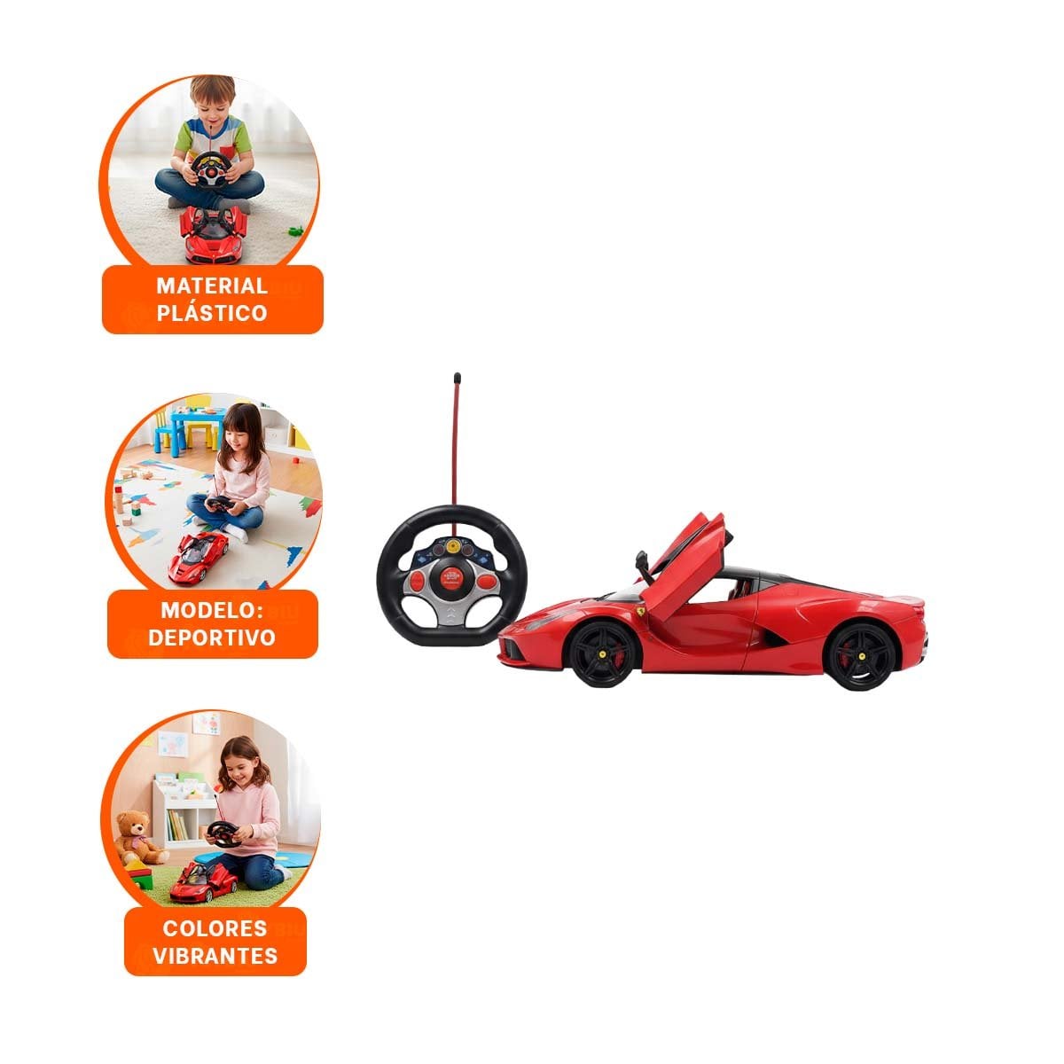 FORMATO DEPORTIVO A CONTROL REMOTO ROJO PARA DIVERSION FAMILIAR EN CASA Y HOGAR - 3