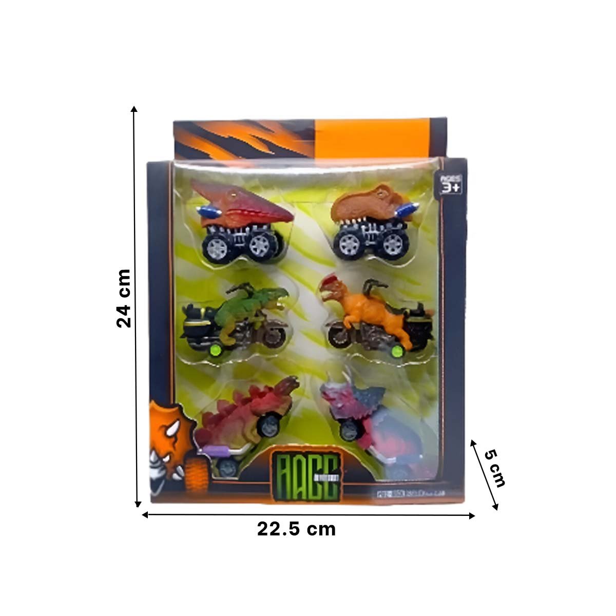 PACK2 MOTO MULTICOLOR DINO SET 2 PARA NIÑOS JUEGO SEGURO - 4
