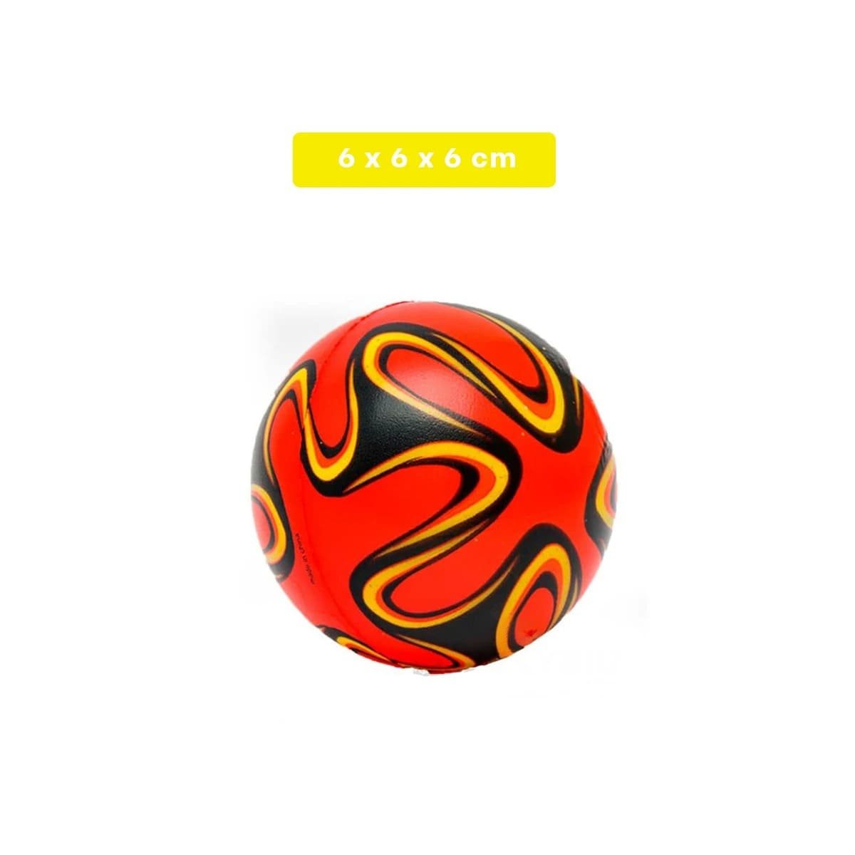 PACK4 PAQUETE DEPORTIVO DE PELOTAS ANTIESTRES SET12 RAYAS CURVAS COLORES Y+PAPEL REGALO - 4