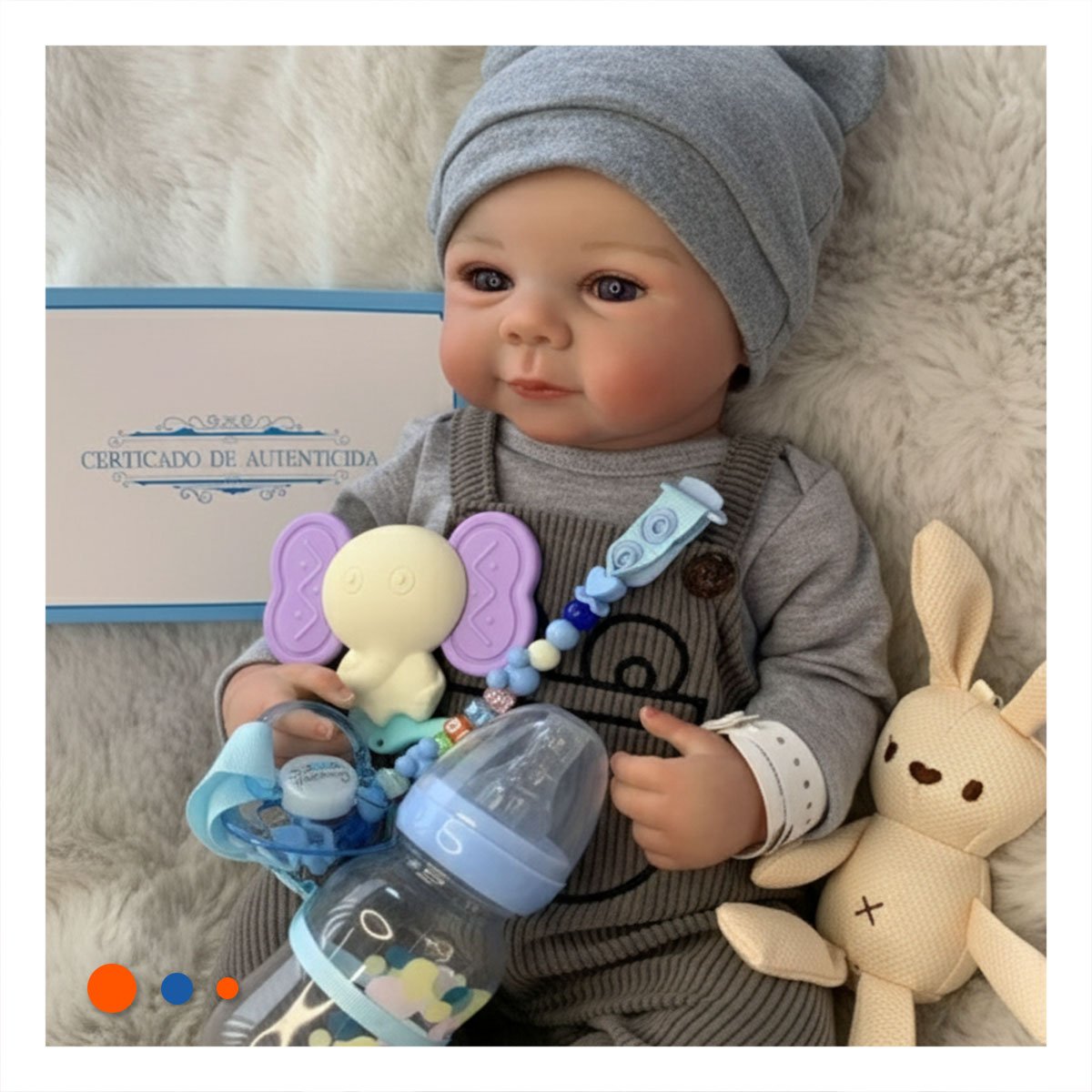 PEQUEÑO COMPAÑERO 48CM CON ENTERIZO Y POLO BLANCO EN SU DOMICILIO LINDO Y+REGALO STICKER - 2