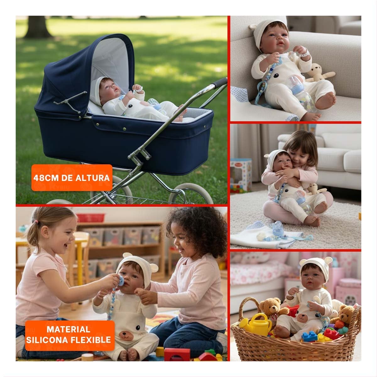 PEQUEÑO COMPAÑERO 48CM CON ENTERIZO CONEJITO BEIGE CON MUCHA ARMONIA Y+POST IT - 5