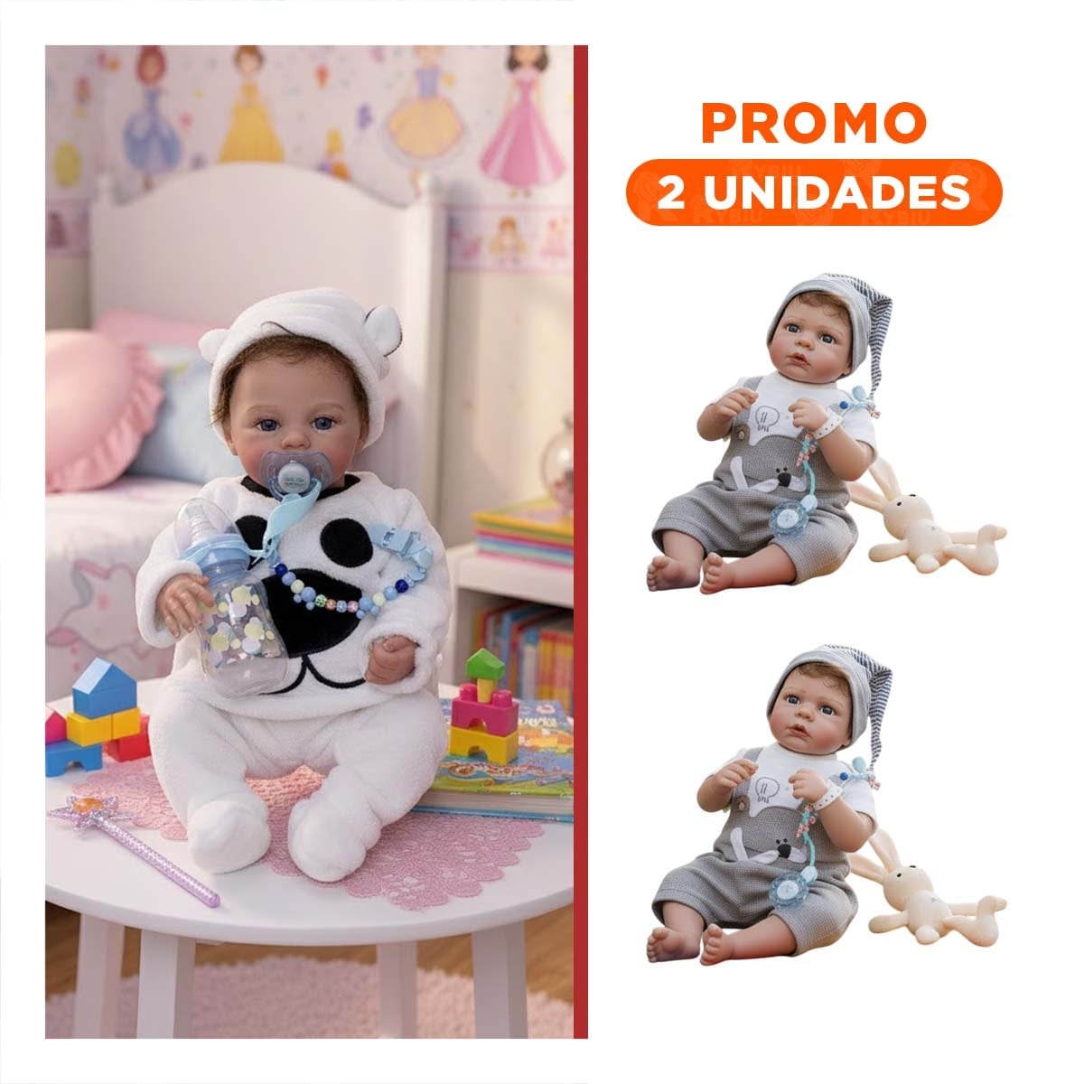 PACK2 PEQUEÑO COMPAÑERO 48CM CON CHOMPA PERRITO BLANCO PARA UN RECREO SANO - 1