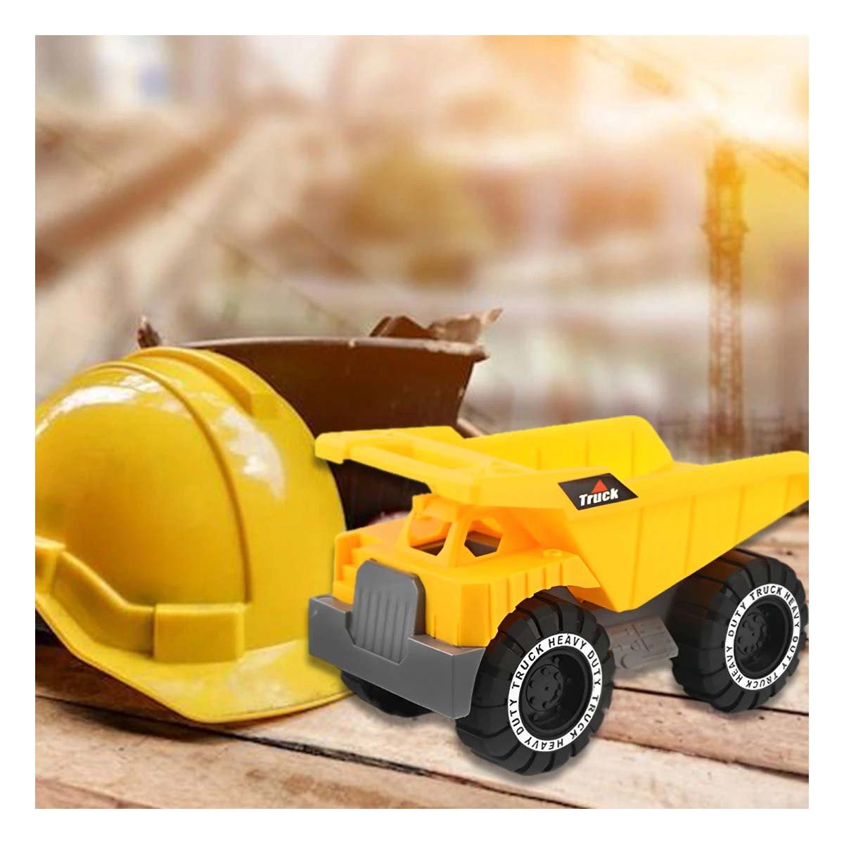 PACK2 CONCEPTO DE CONSTRUCCION EN BOLSA CON VEHICULO PARA JUEGO Y+PAPEL REGALO - 5