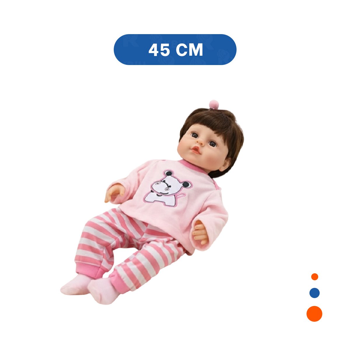 ABRIGO COMODO ROSADO BEBE HIPO CON PANTALON A RAYAS Y+PAPEL REGALO - 4