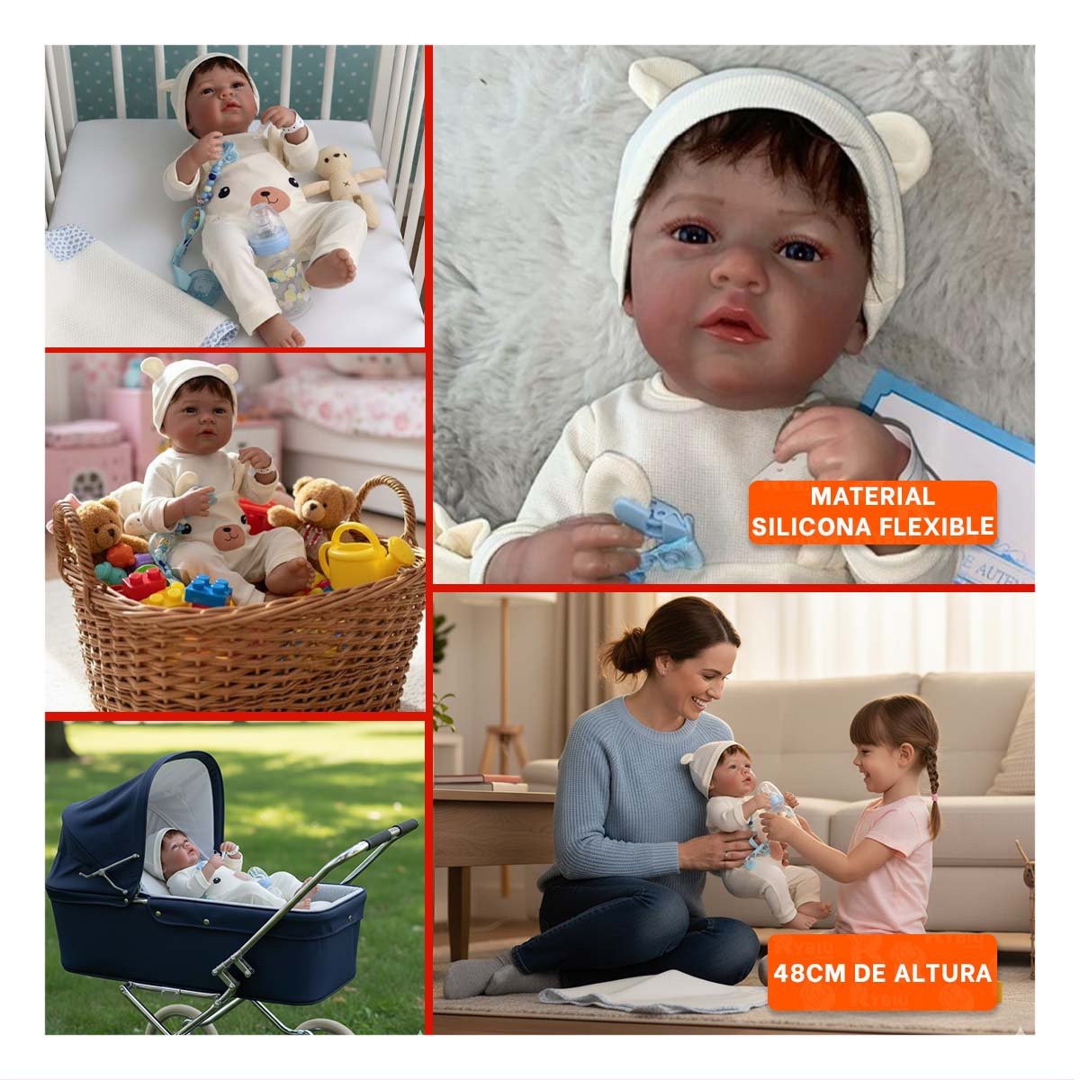 PEQUEÑO COMPAÑERO 48CM CON ENTERIZO CONEJITO BEIGE FELICIDAD PARA HIJOS Y+LIGAS REGALO - 5