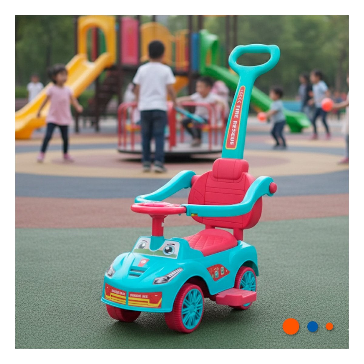 PACK2 VEHICULO DE ARRASTRE PARA USO INTERIOR Y EXTERIOR INFANTIL - 2