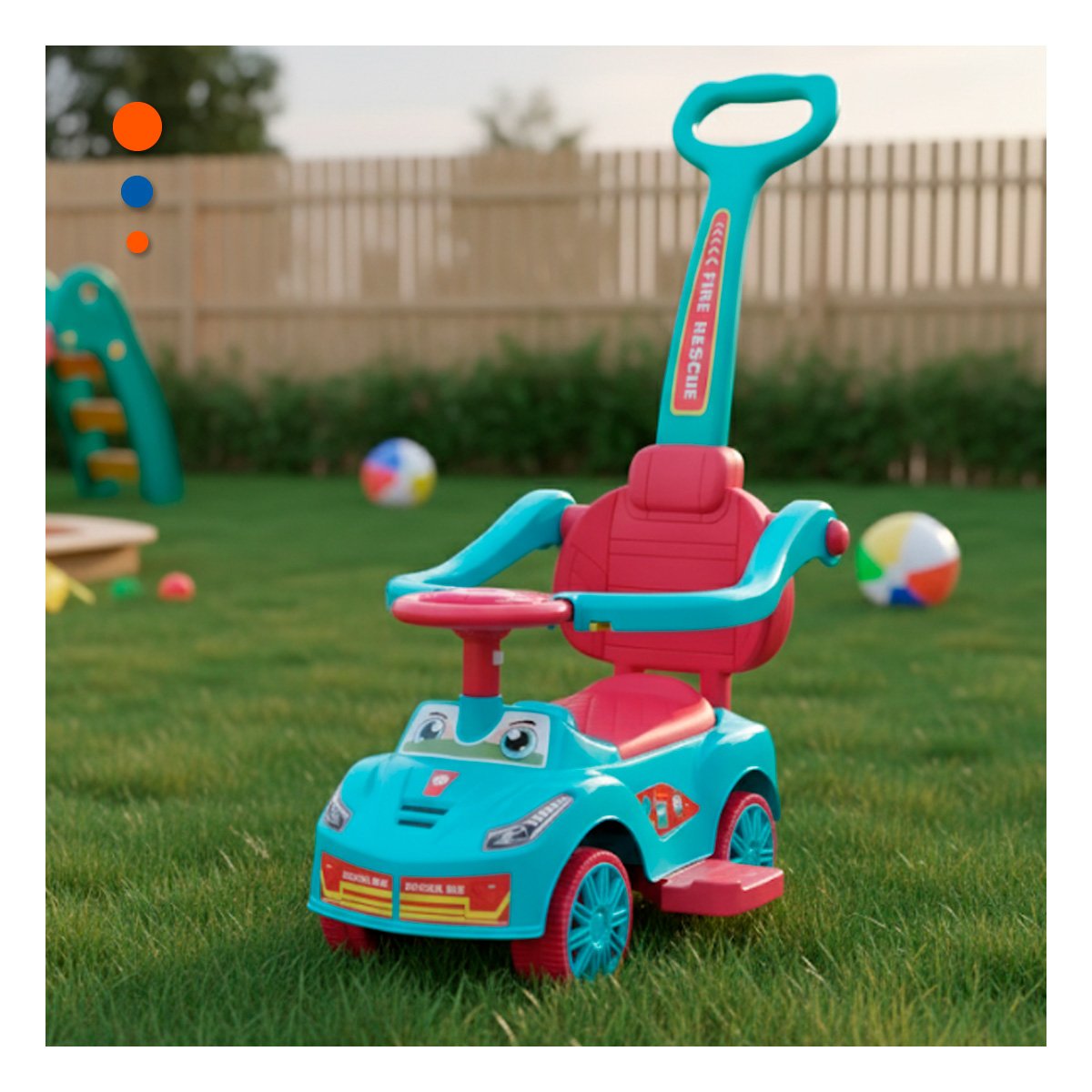 PACK2 VEHICULO DE ARRASTRE PARA USO INTERIOR Y EXTERIOR INFANTIL - 3