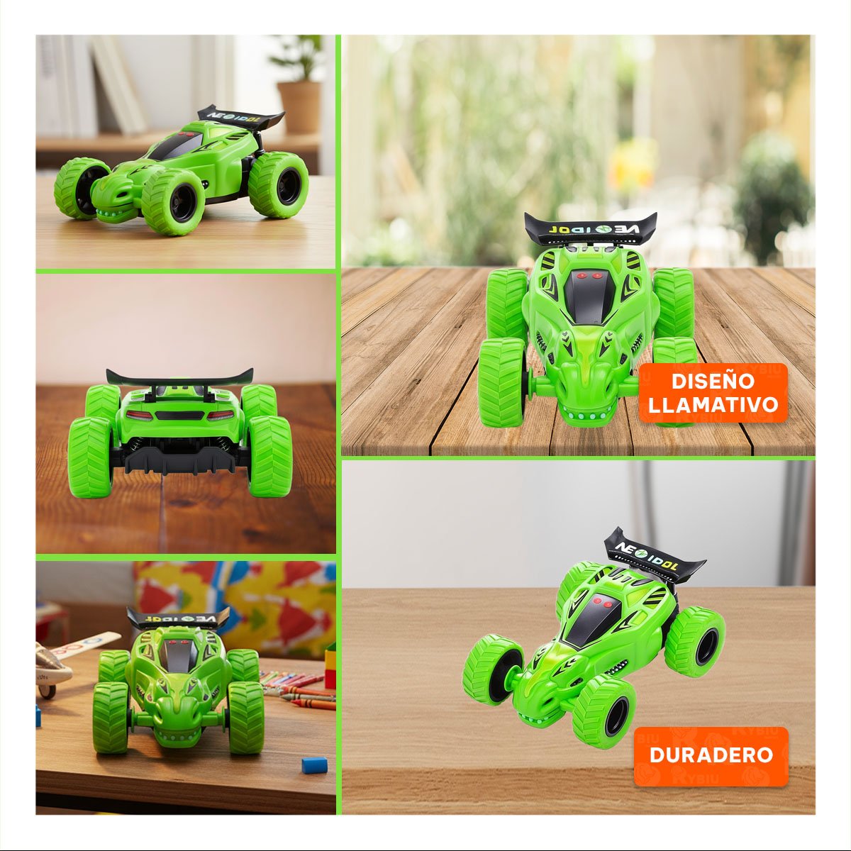 PACK2 MOVIL CON ACROBACIAS EN CAJA CON ACCION CONTINUA PARA USO DIARIO EN CASA Y+PAPEL REGALO - 3