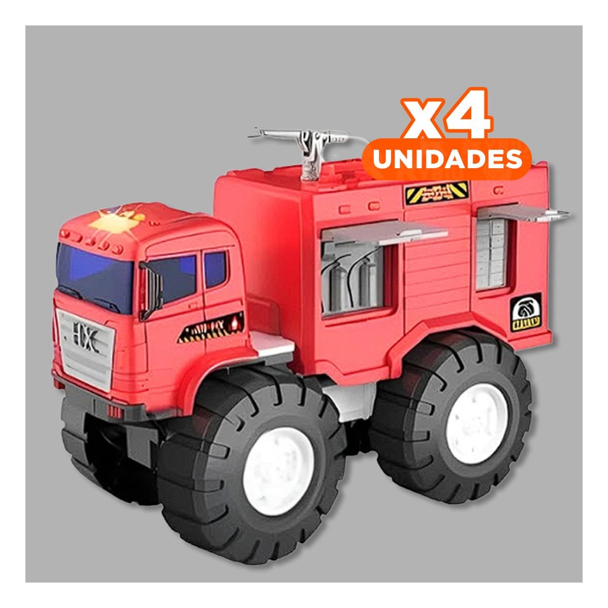 PACK4 SOPORTE BOMBERO ROJO EN BOLSA JUGUETE CREATIVO INFANTIL PARA DIVERSION EN HOGAR - 1