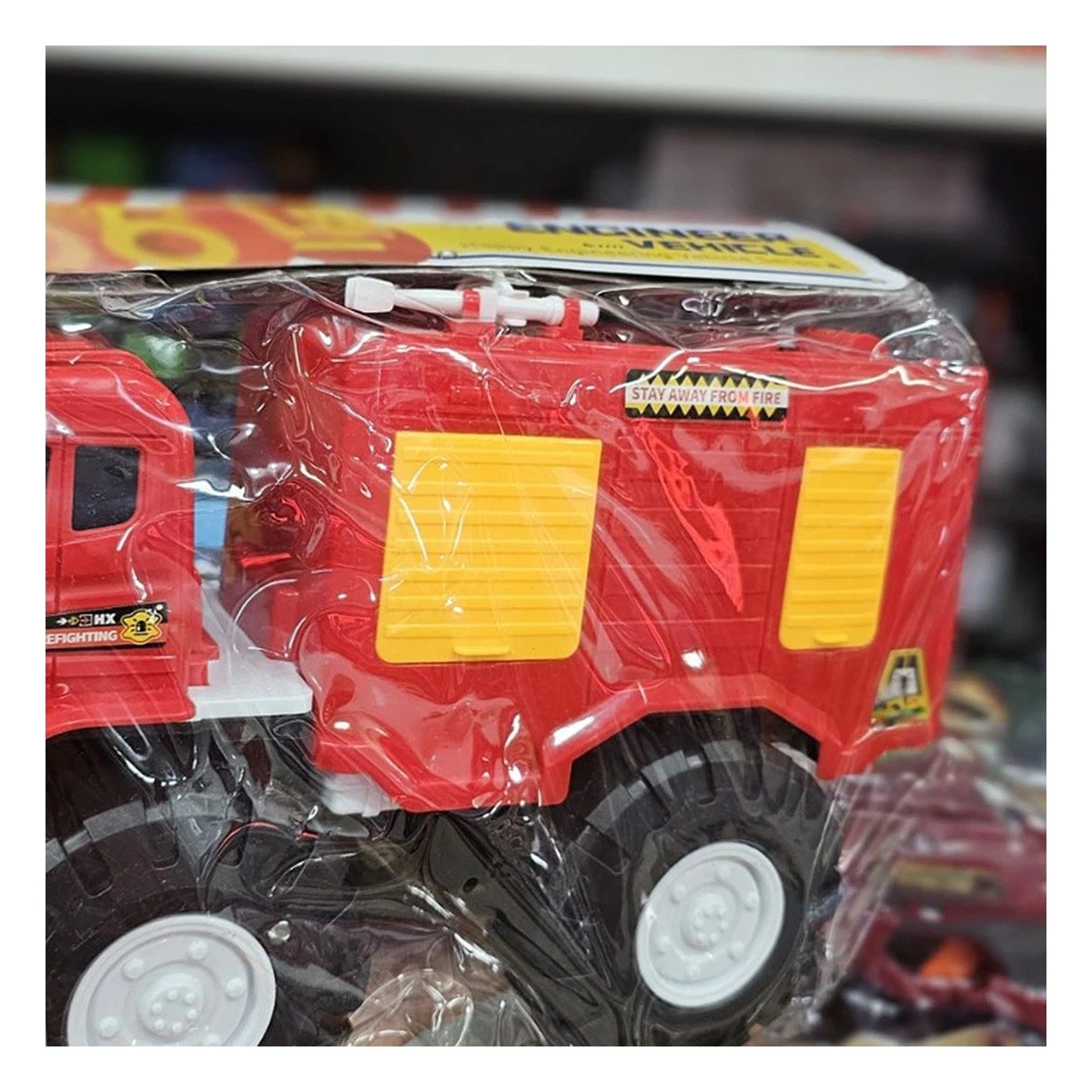 PACK4 SOPORTE BOMBERO ROJO EN BOLSA JUGUETE CREATIVO INFANTIL PARA DIVERSION EN HOGAR - 3