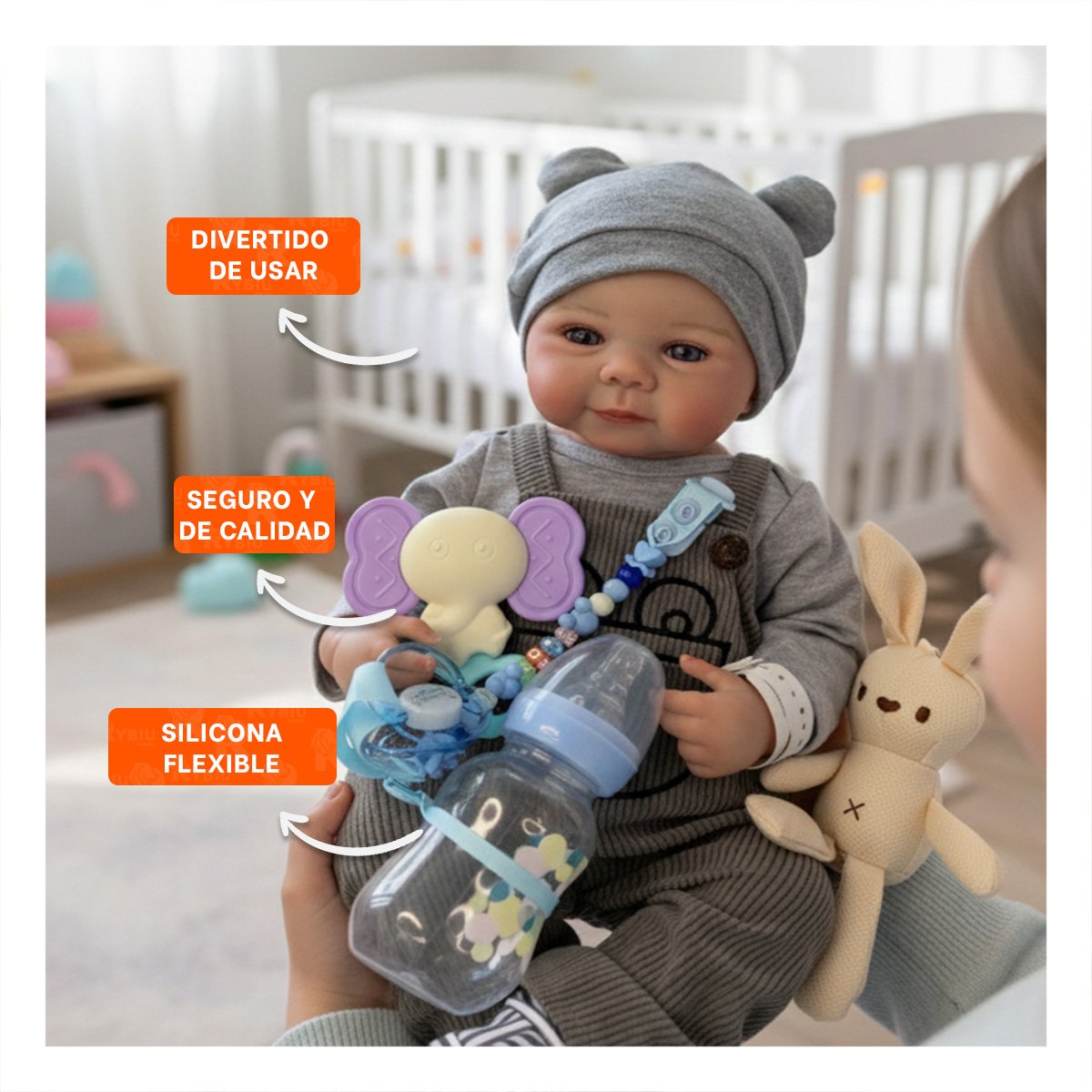 PACK2 PEQUEÑO COMPAÑERO 48CM CON ENTERIZO Y POLO BLANCO PARA UN RECREO SANO - 5