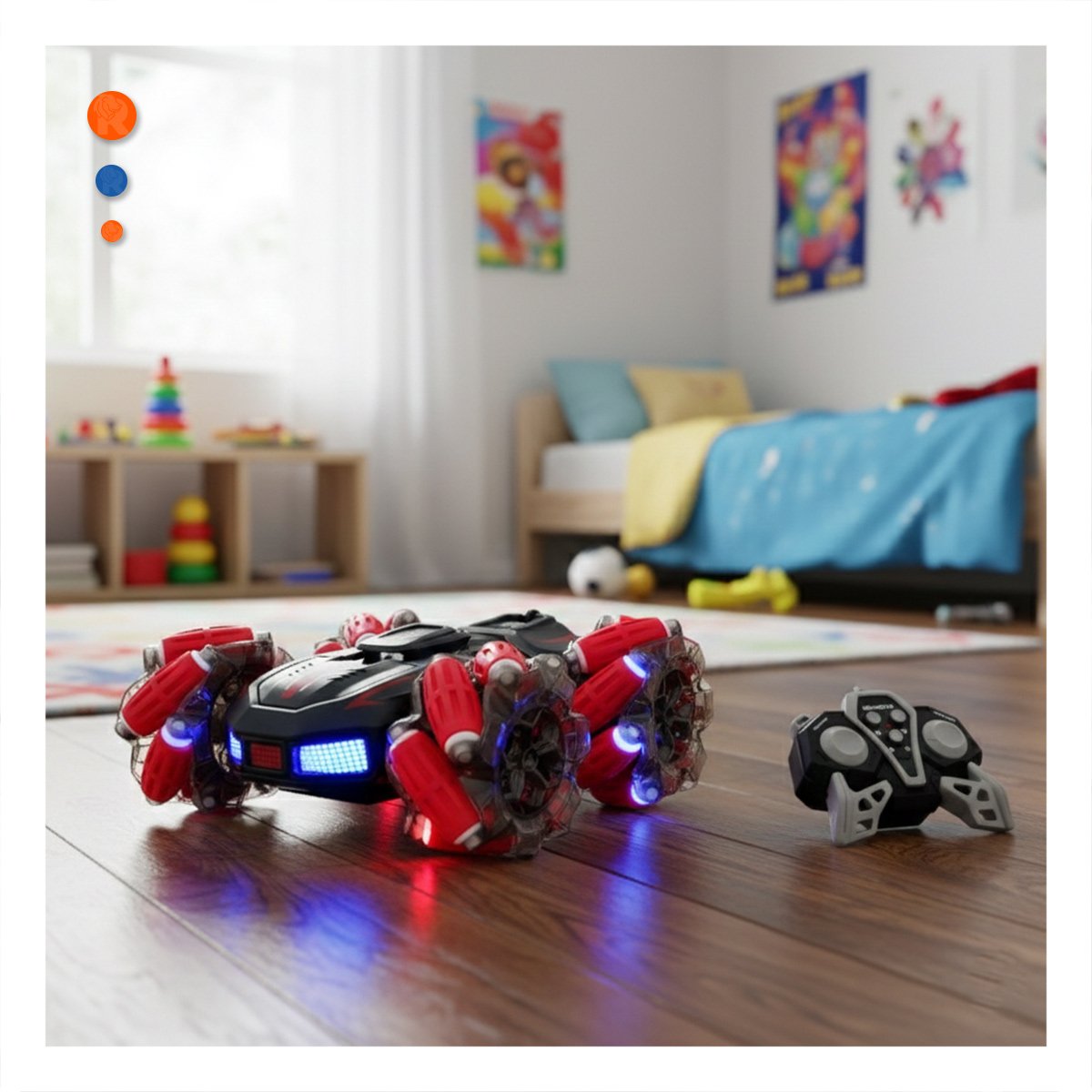 UNIDAD CON CONTROL REMOTO PARA MANIOBRAS AGILES Y JUEGO INTERACTIVO Y+POST IT - 3