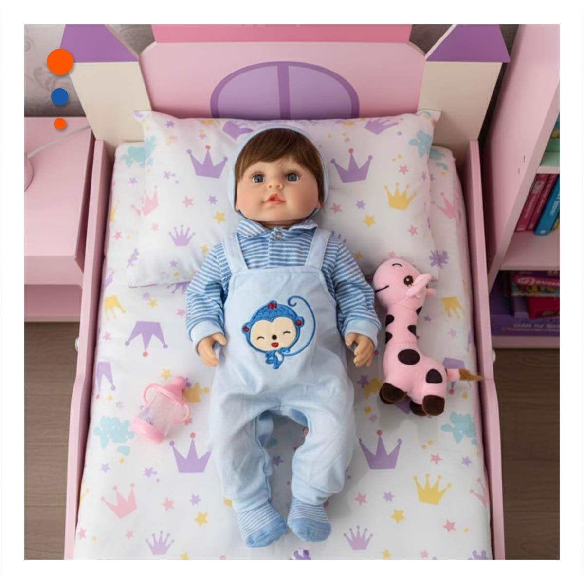 PACK2 OVERALL DE BEBE CELESTE CON POLO RAYADO COMODO PARA ACTIVIDADES DIARIAS - 2