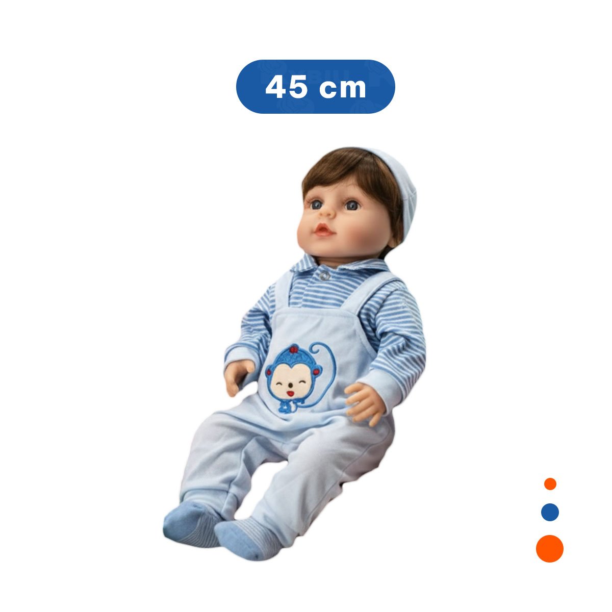 PACK2 OVERALL DE BEBE CELESTE CON POLO RAYADO COMODO PARA ACTIVIDADES DIARIAS - 4