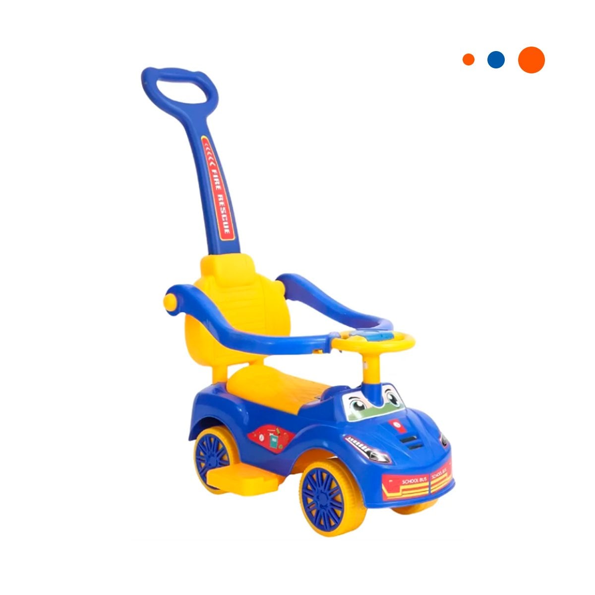 PACK2 JUEGO INFANTIL DE ARRASTRE CON MANGO DE EMPUJE PARA NINO Y+REGALO STICKER - 2