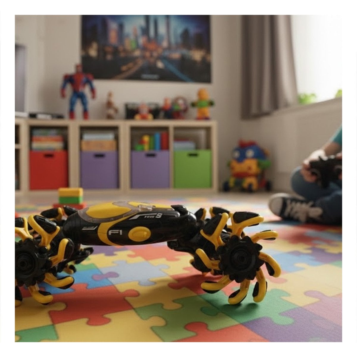 PACK2 JUGUETE ACROBATICO CON RELOJ CONTROL PARA JUEGOS QUE ESTIMULAN EL MOVIMIENTO EN AMARILLO - 3