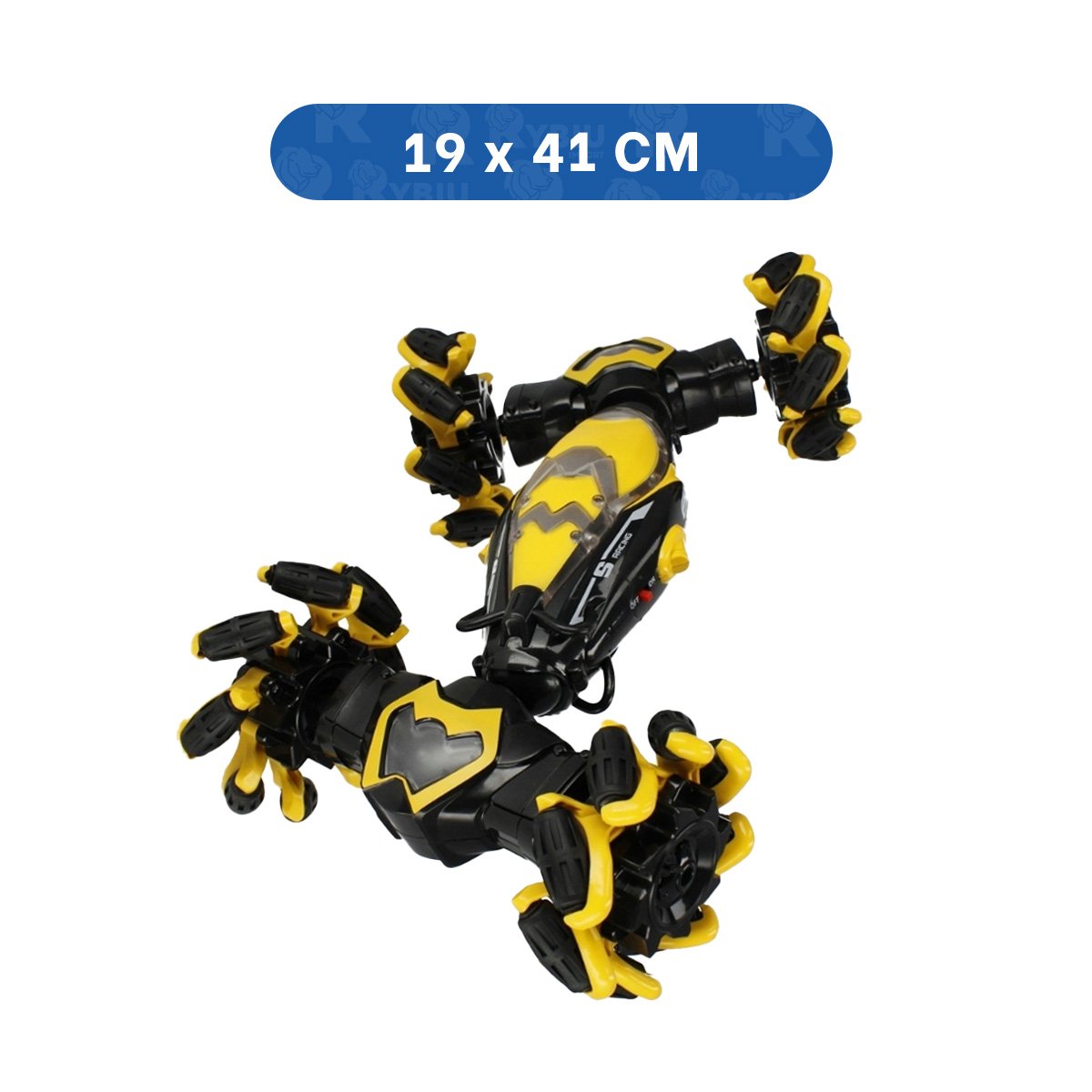 PACK2 JUGUETE ACROBATICO CON RELOJ CONTROL PARA JUEGOS QUE ESTIMULAN EL MOVIMIENTO EN AMARILLO - 4