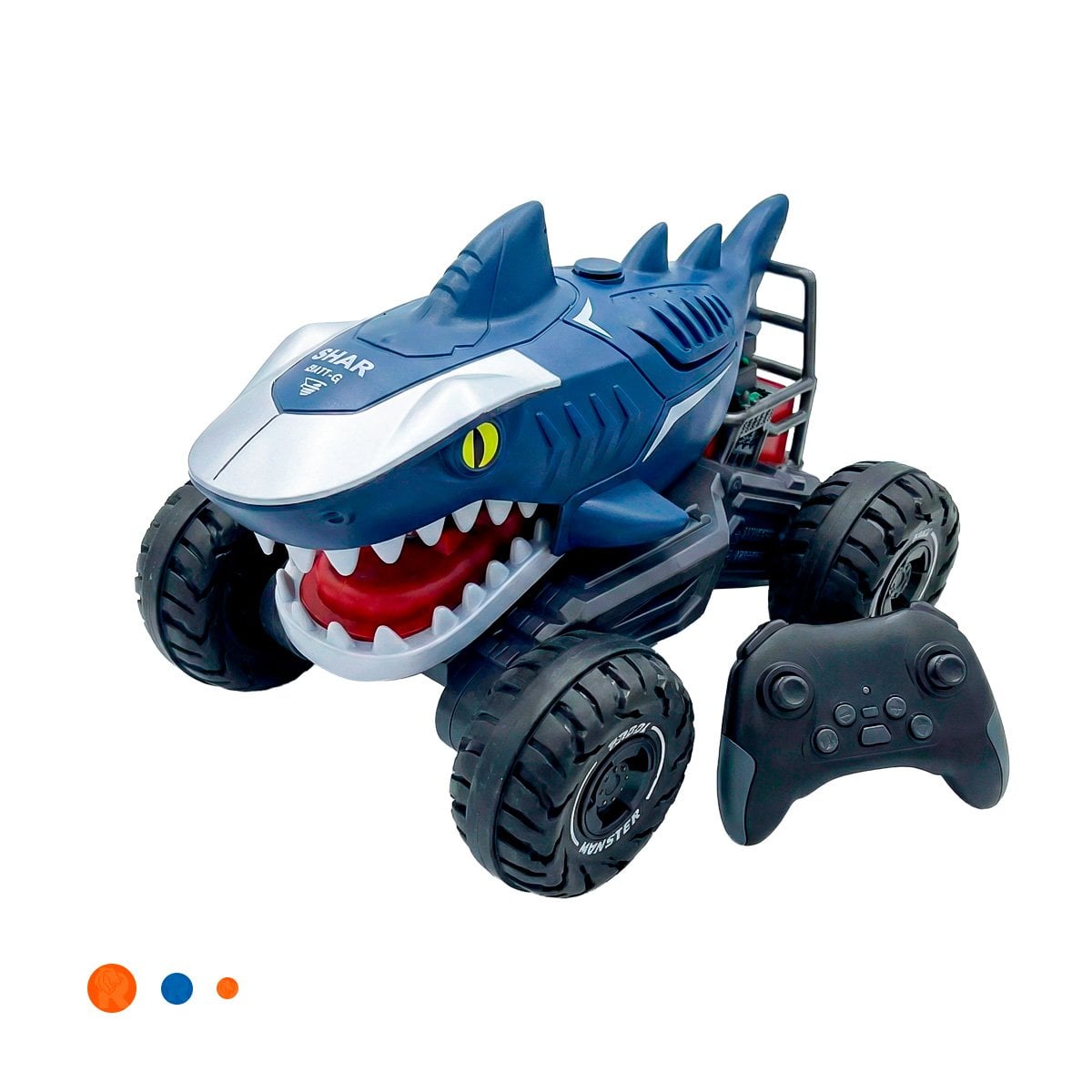 MAQUINA ROBOT TIBURON CON CONTROL REMOTO PARA DINAMICA DE JUEGO FLUIDA Y+LIGAS REGALO - 3