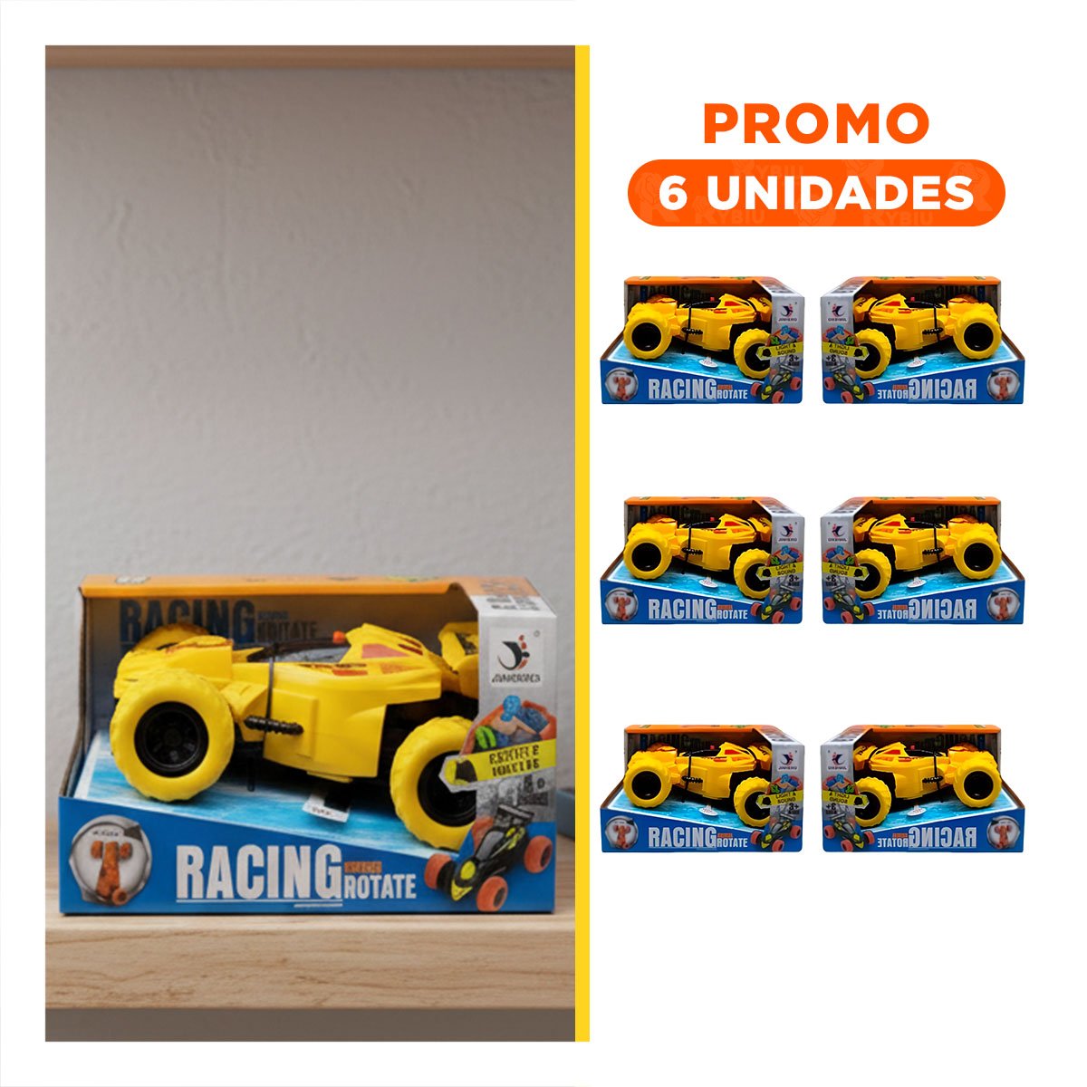 PACK6 AGIL ACROBATICO JUGUETE PARA HOGAR CON CAJA AMARILLO DE JUGUETERIA HOGAR - 1