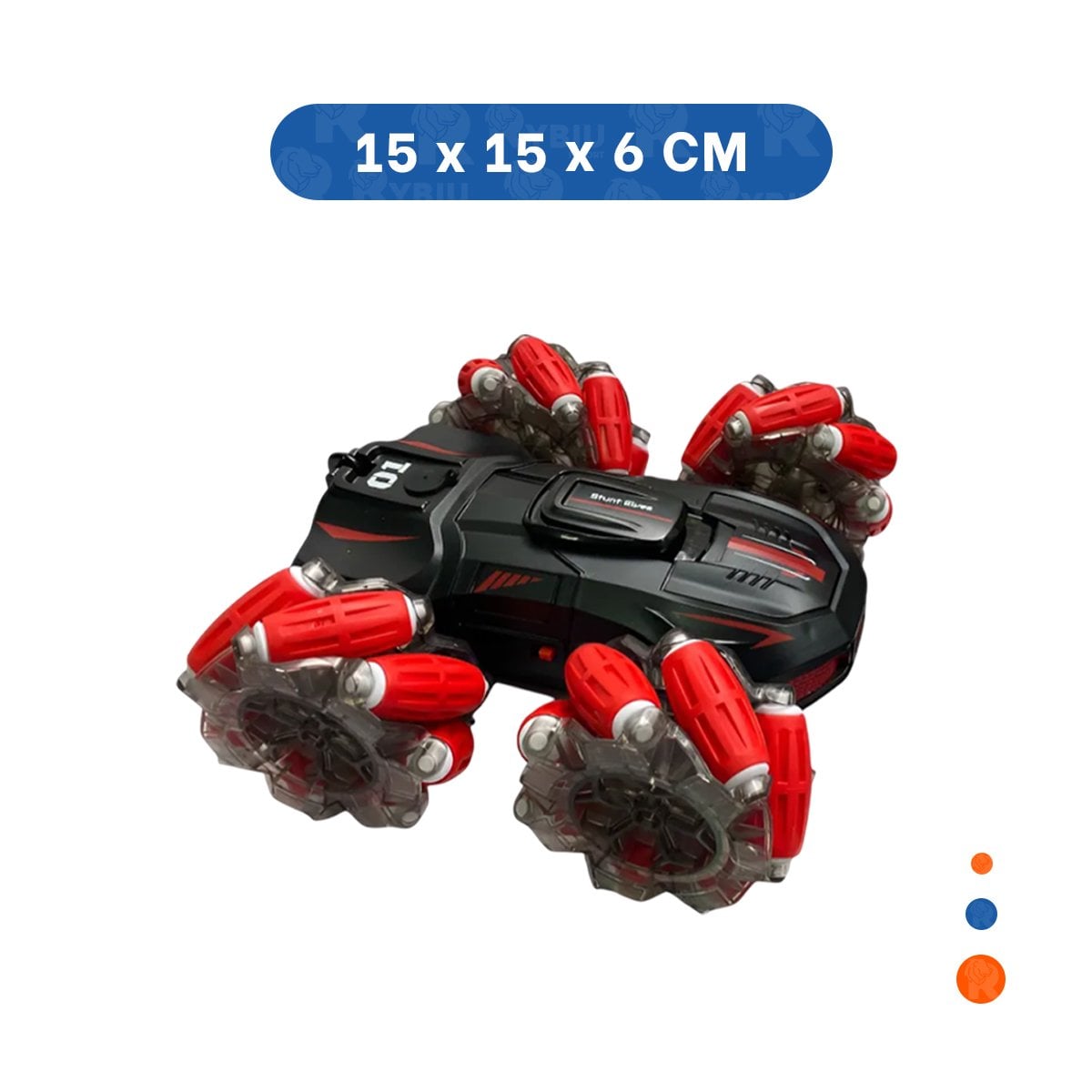 PACK4 JUGUETE CON RUEDAS GIRATORIAS Y CONTROL REMOTO PARA DIVERSION DINAMICA Y+PAPEL REGALO - 4
