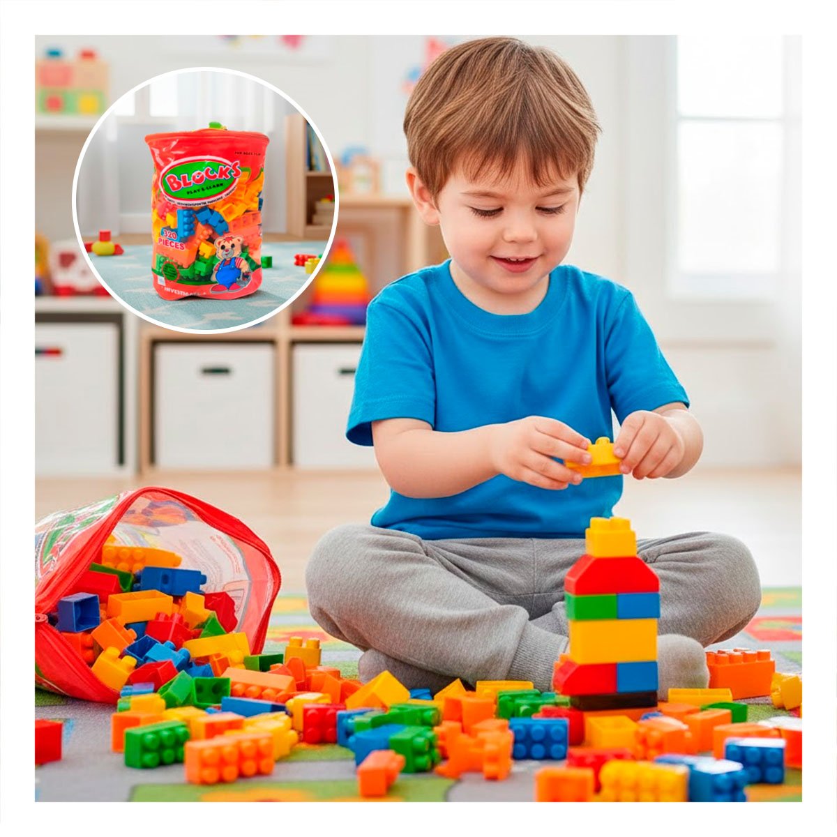 SISTEMA CREATIVO MULTICOLOR EN BOLSA PARA CONSTRUCCION Y JUEGO EN HOGAR Y+POST IT - 2